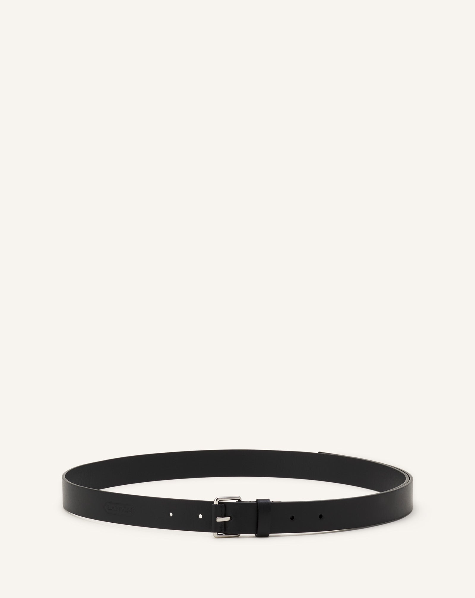 CEINTURE COMPAGNON EN CUIR NOIR