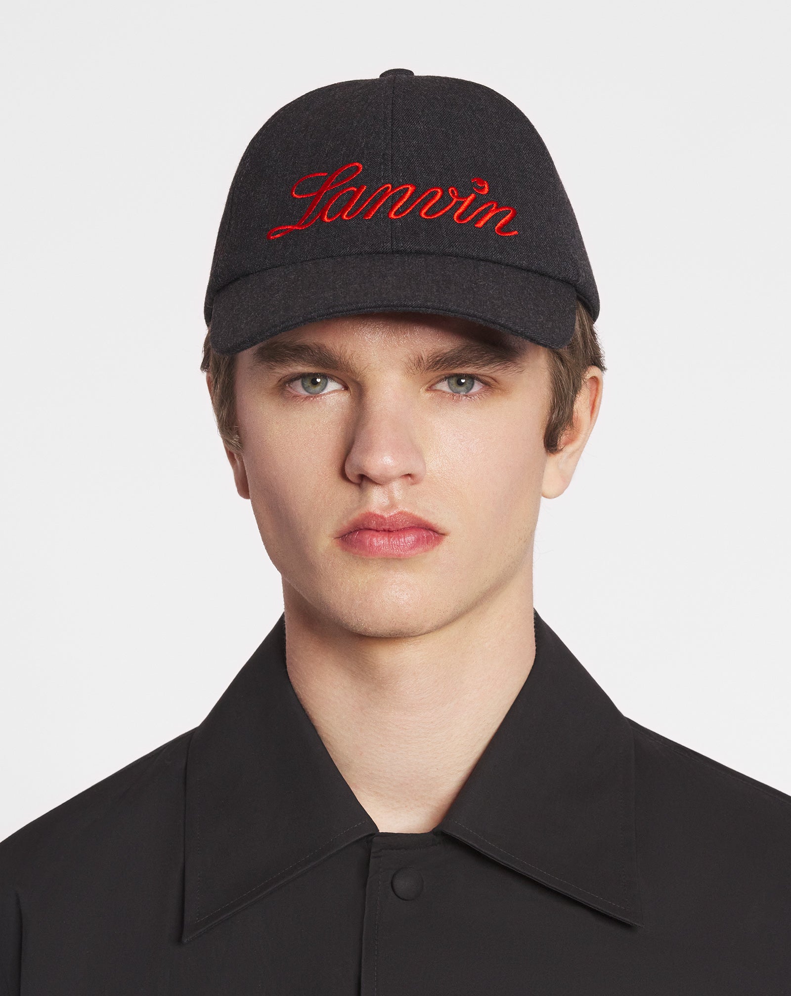 LANVIN SCRIPT WOOL CAP