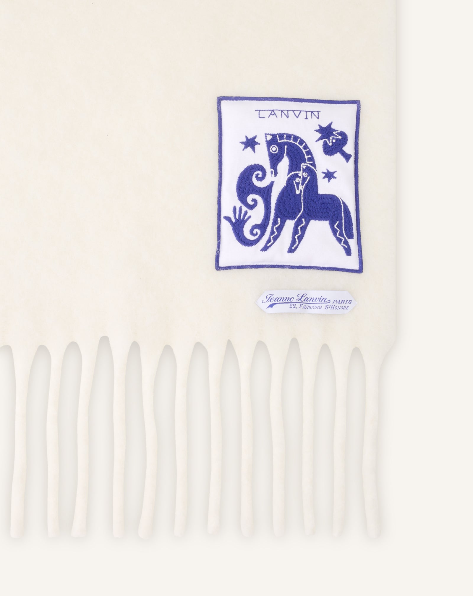 LUNAR YEAR WOOL SCARF WITH FRINGES