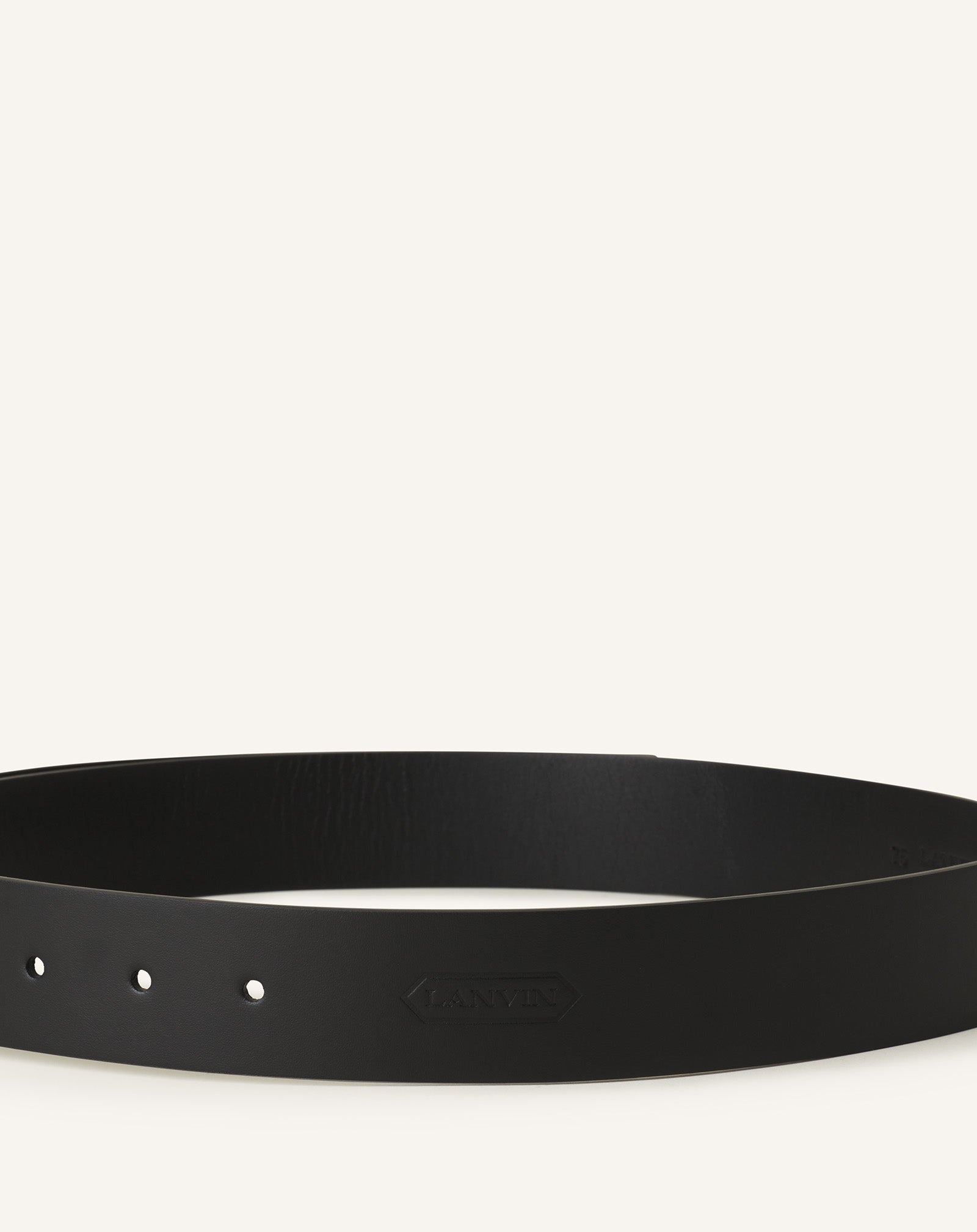 CEINTURE COMPAGNON EN CUIR NOIR