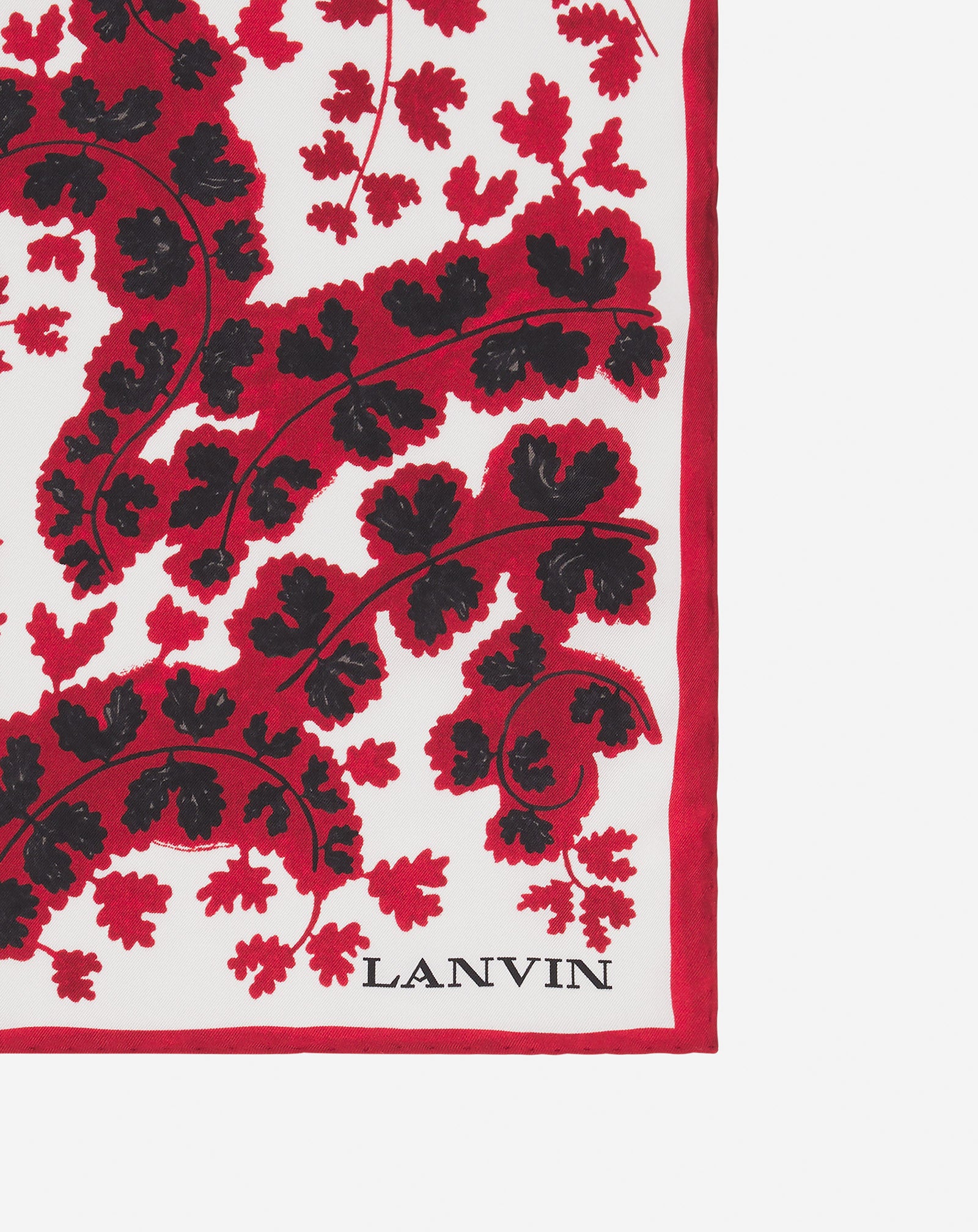 LANVIN ÉTÉ SILK SCARF WITH A RATEAU PRINT