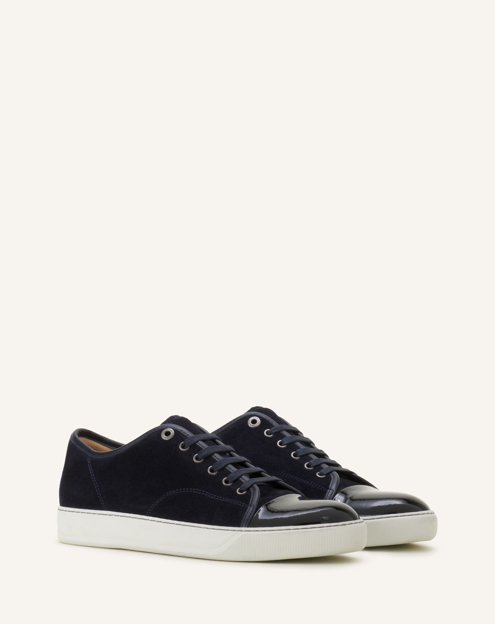 SNEAKERS DBB1 EN SUEDE ET CUIR VERNIS