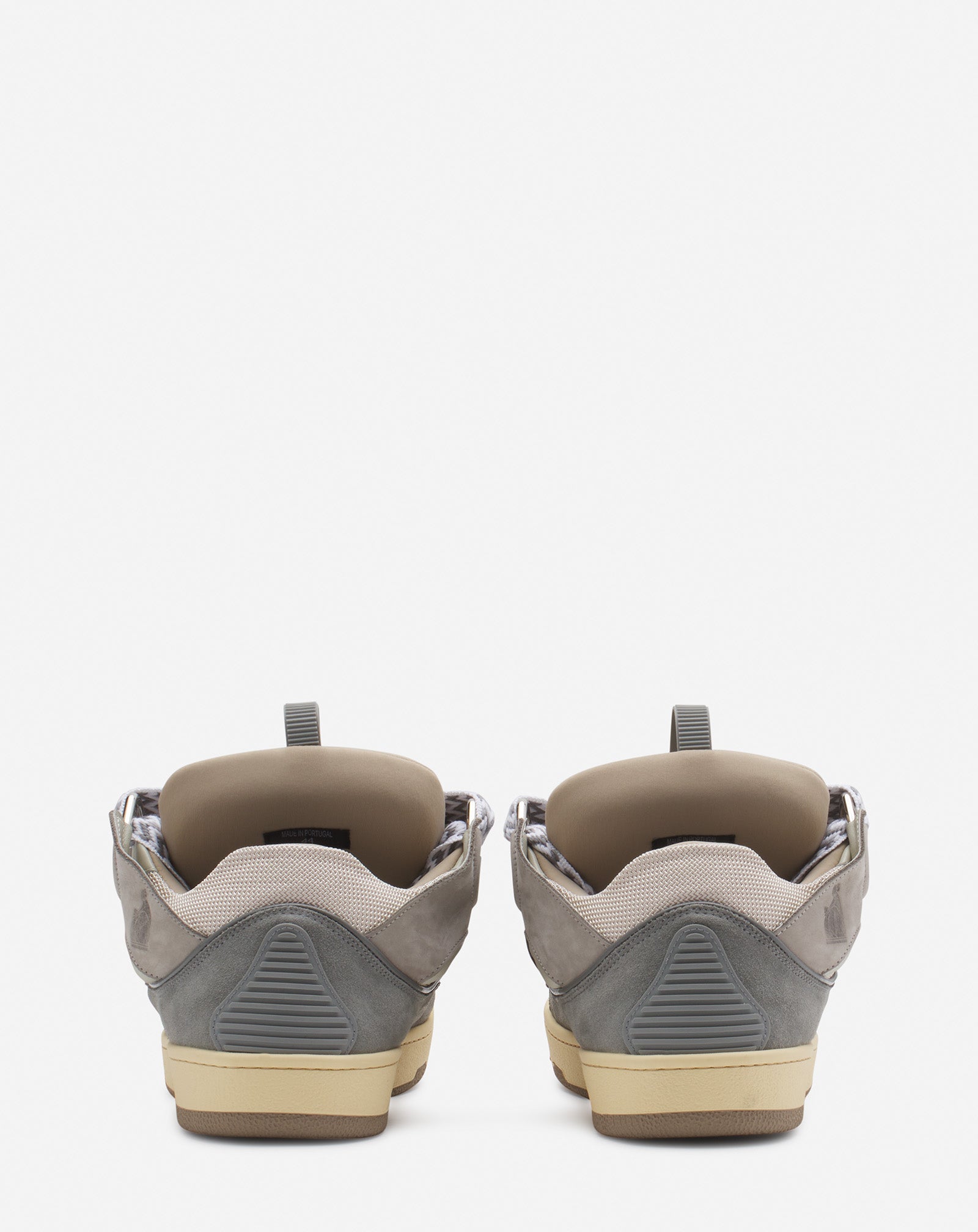 LEATHER CURB SNEAKERS