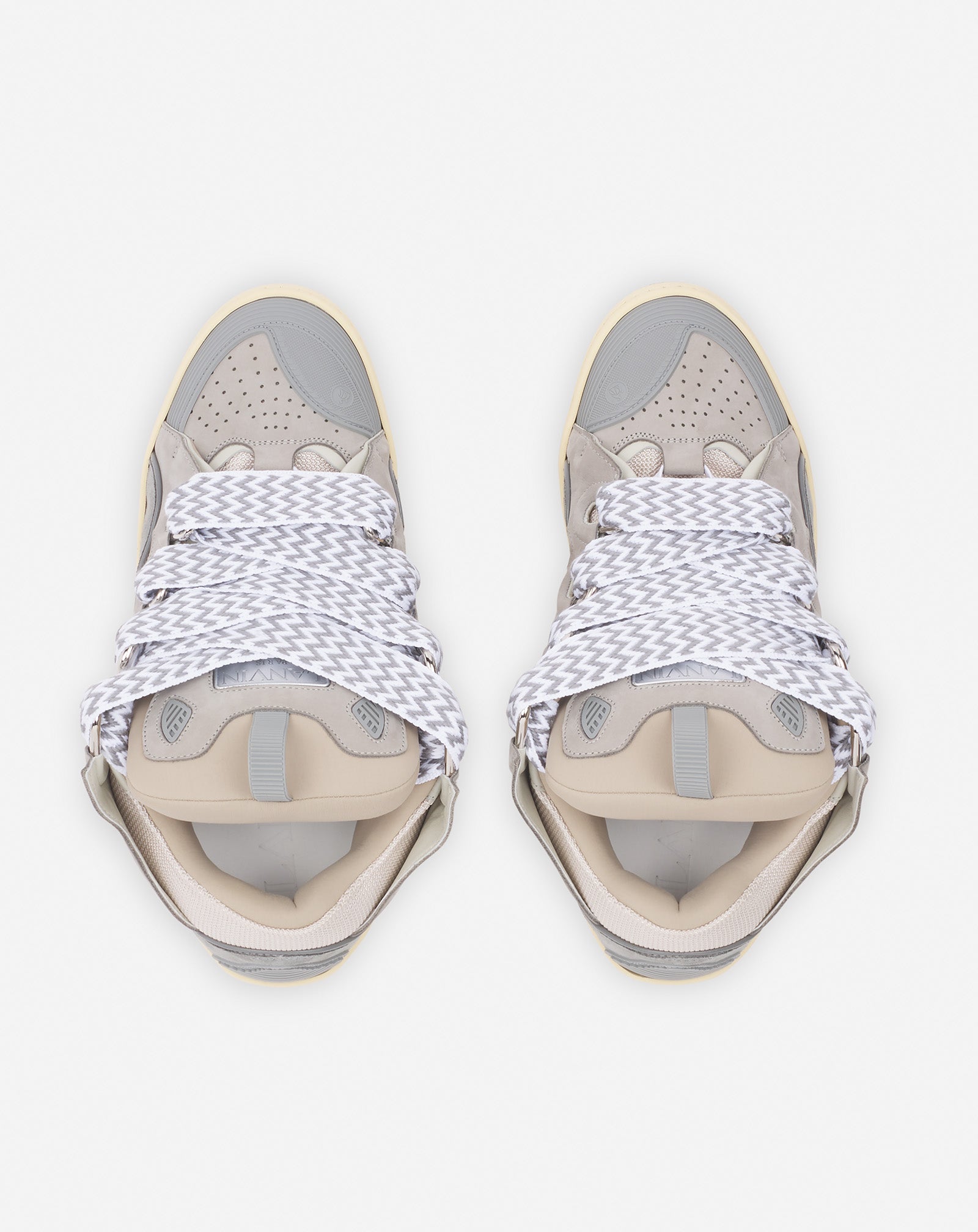LEATHER CURB SNEAKERS