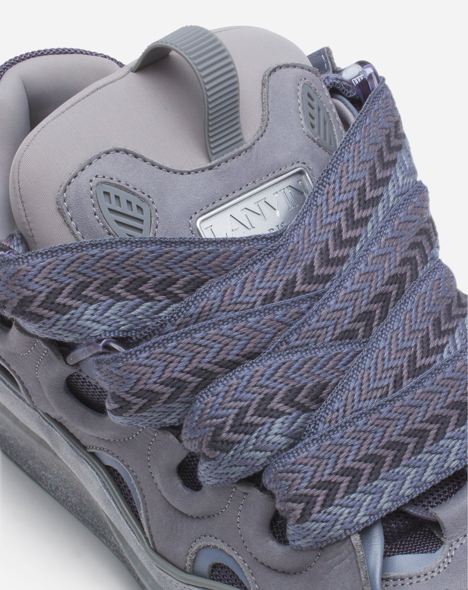 LEATHER CURB SNEAKERS