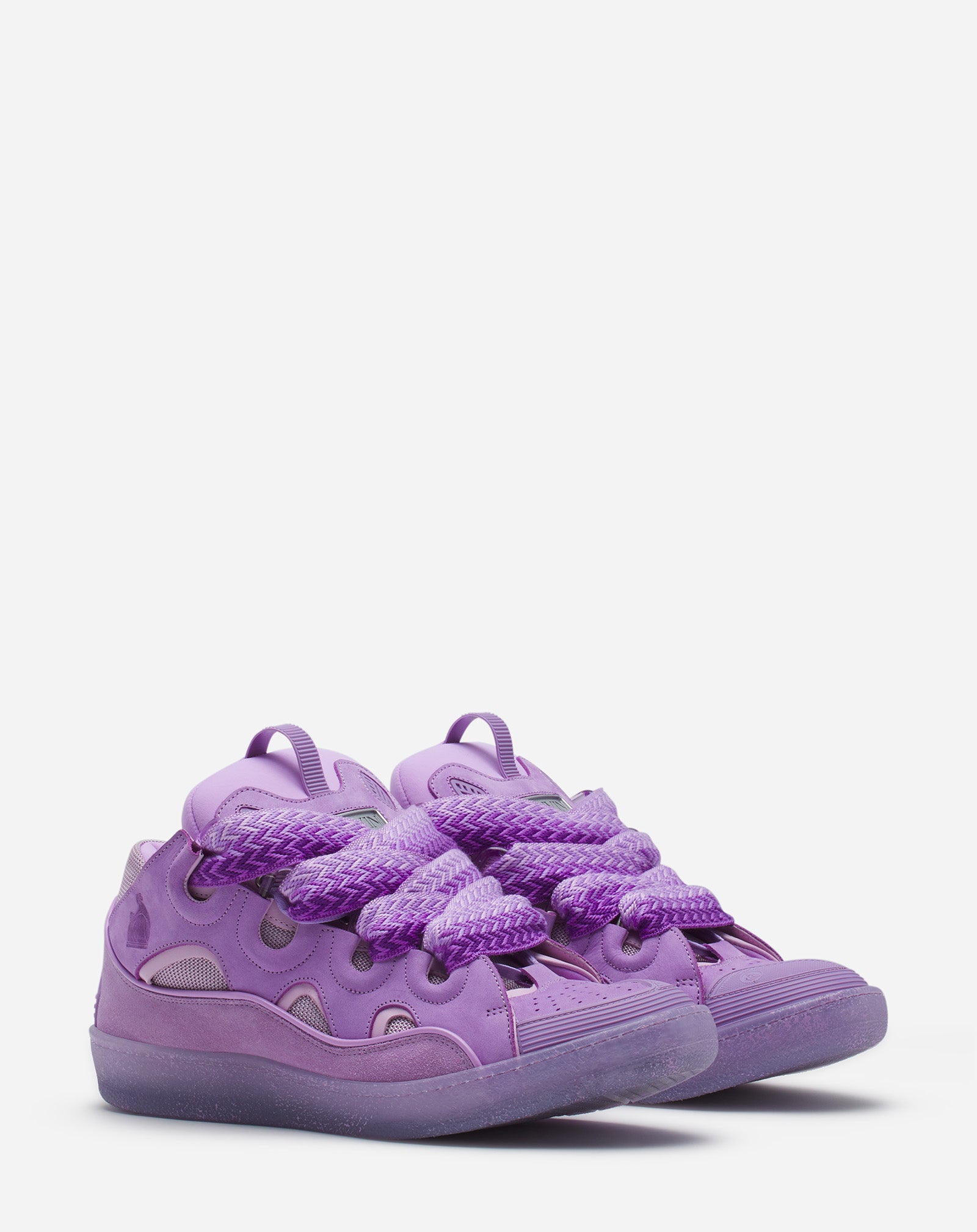 LEATHER CURB SNEAKERS
