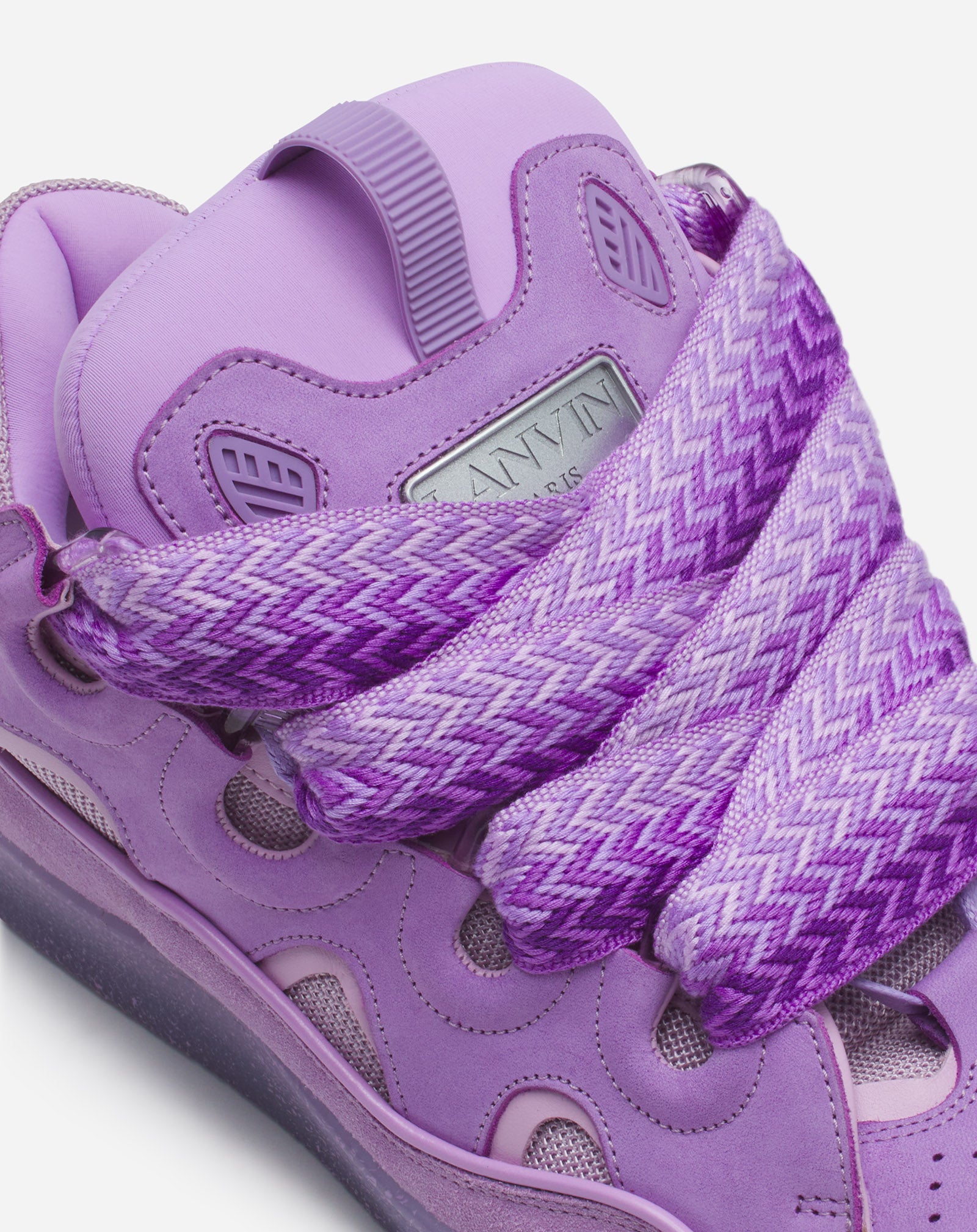 LEATHER CURB SNEAKERS