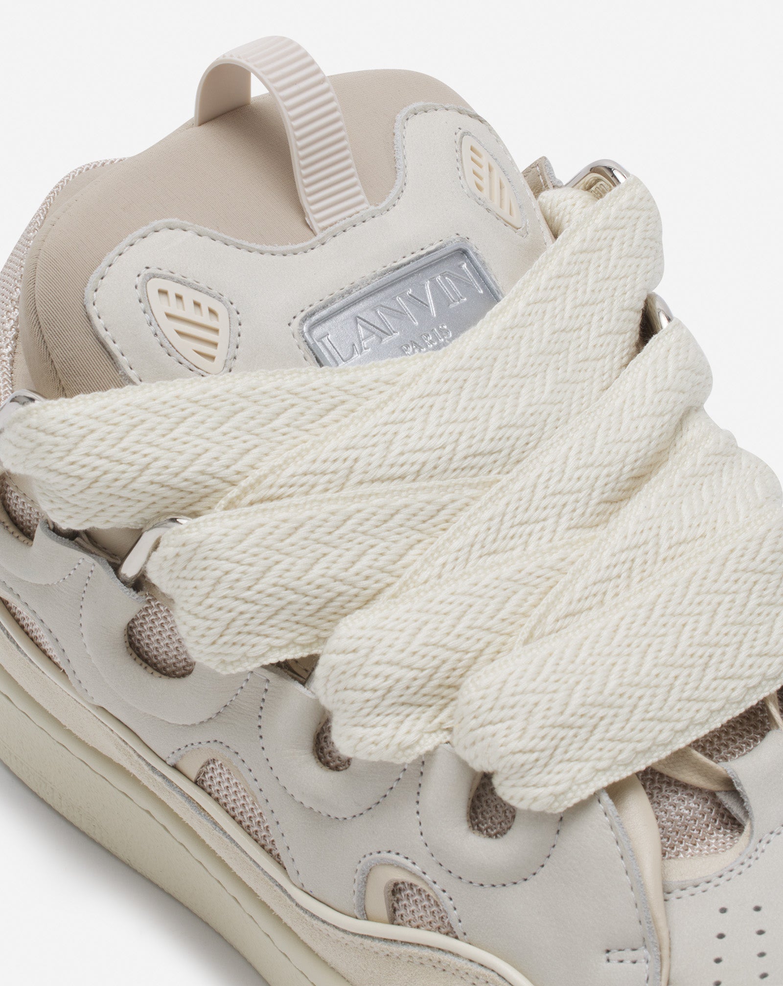 LEATHER CURB SNEAKERS