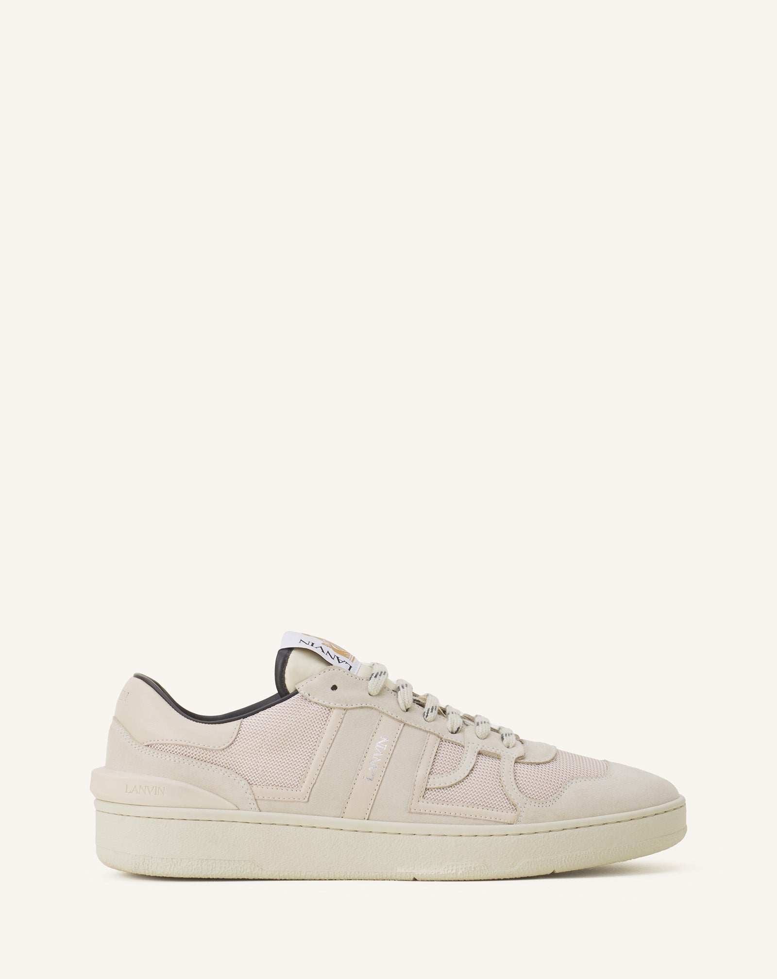 CLAY SNEAKERS IN MESH AND LEATHER