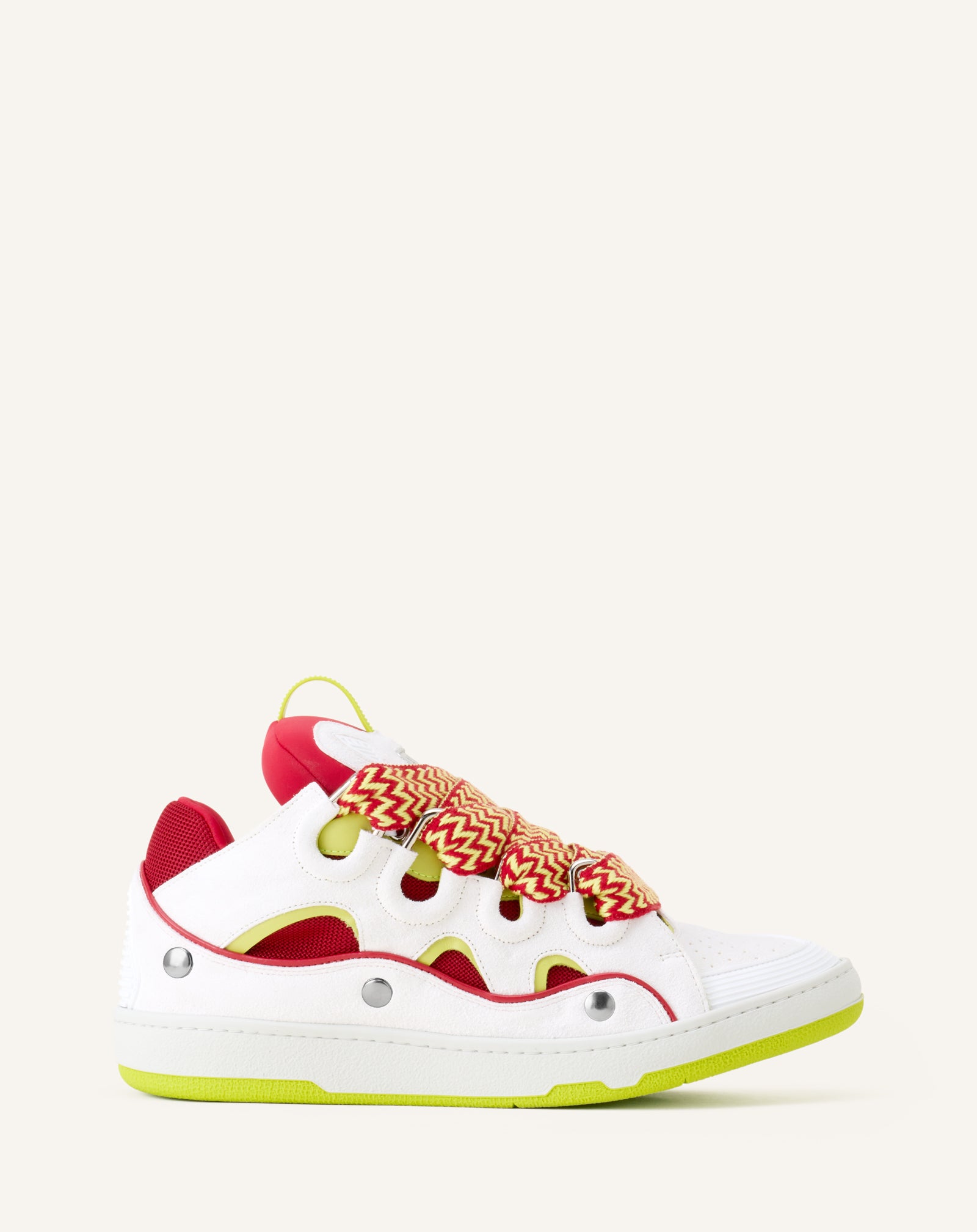 CURB PATCH SNEAKERS IN LEATHER