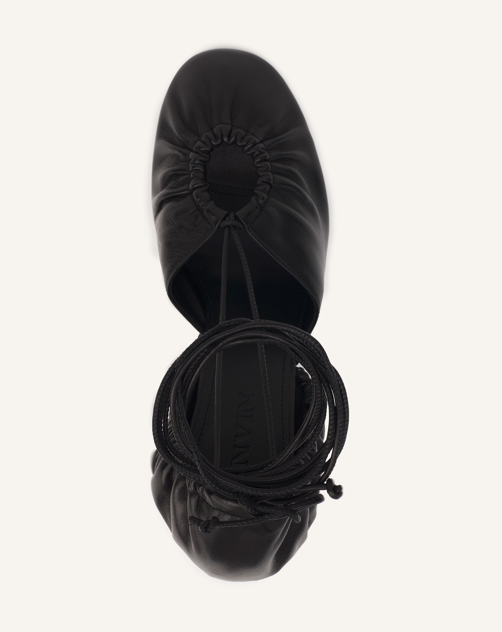 MESURE LACE-UP LEATHER PUMPS