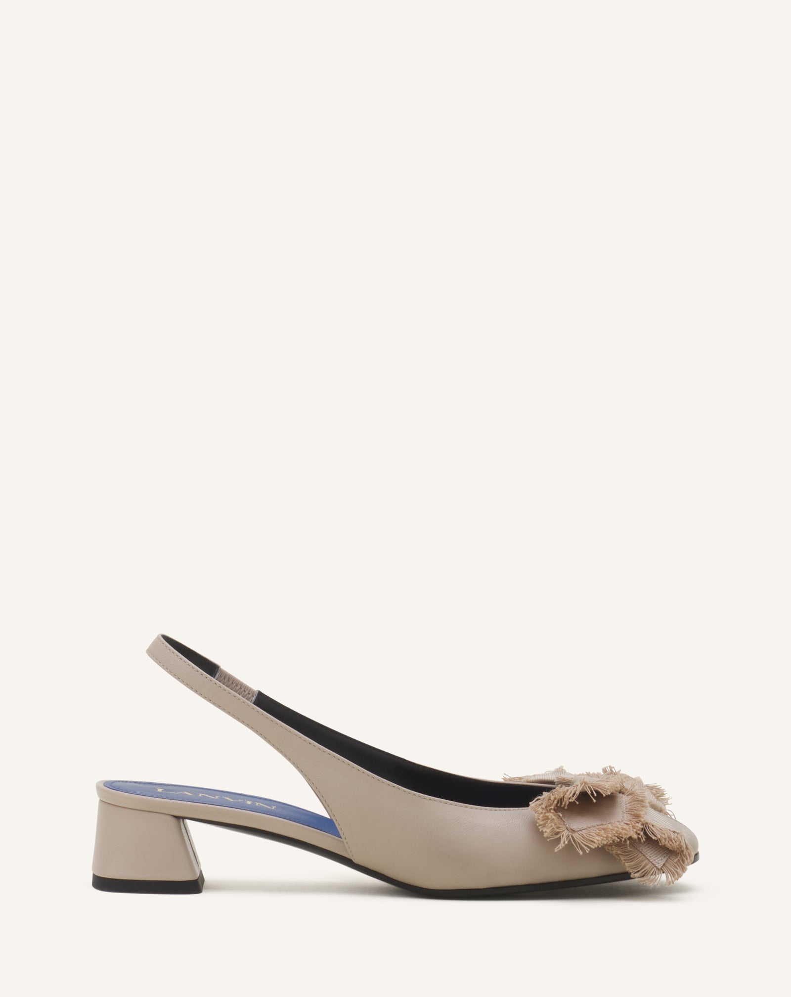 SLINGBACK À TALONS BALLERINE EN CUIR