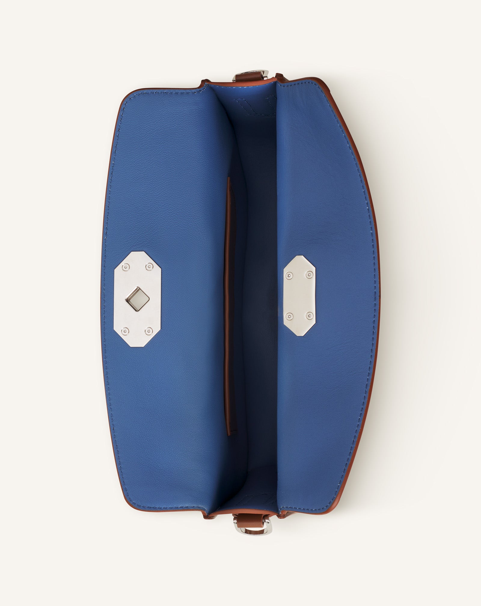 COMPAGNON ASYMMETRICAL LEATHER CLUTCH BAG