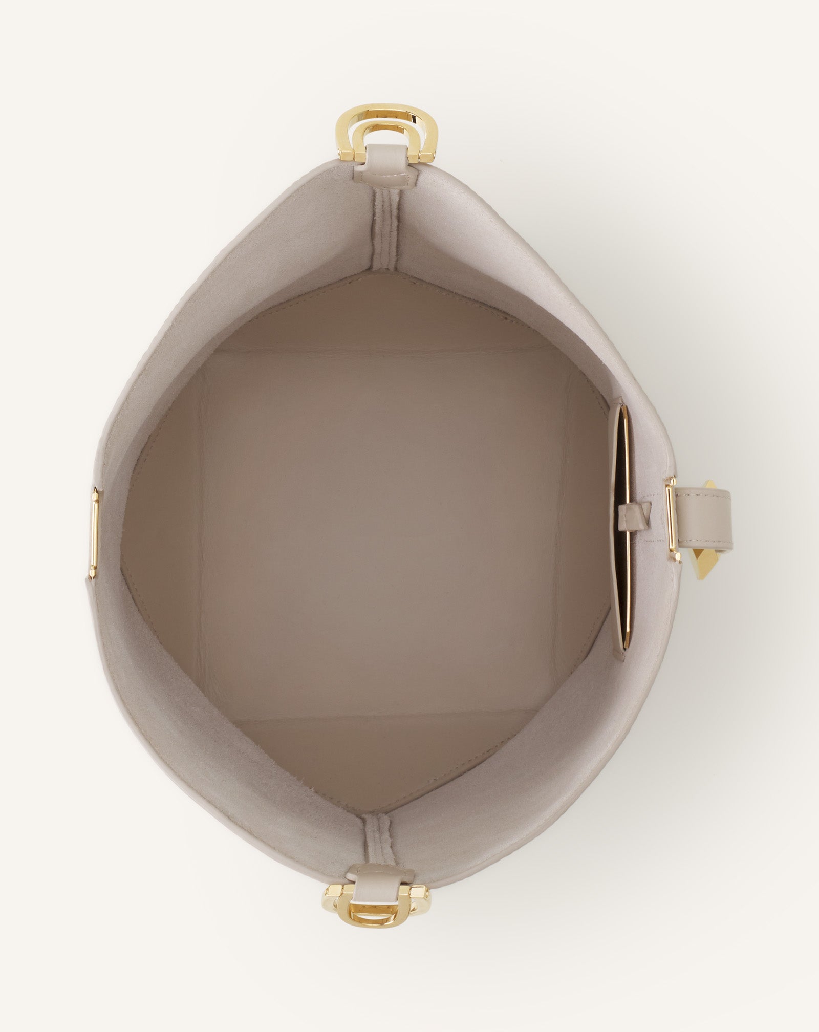 CATCH BY LANVIN MEDIUM BUCKET BAG IN GRAINED LEATHER