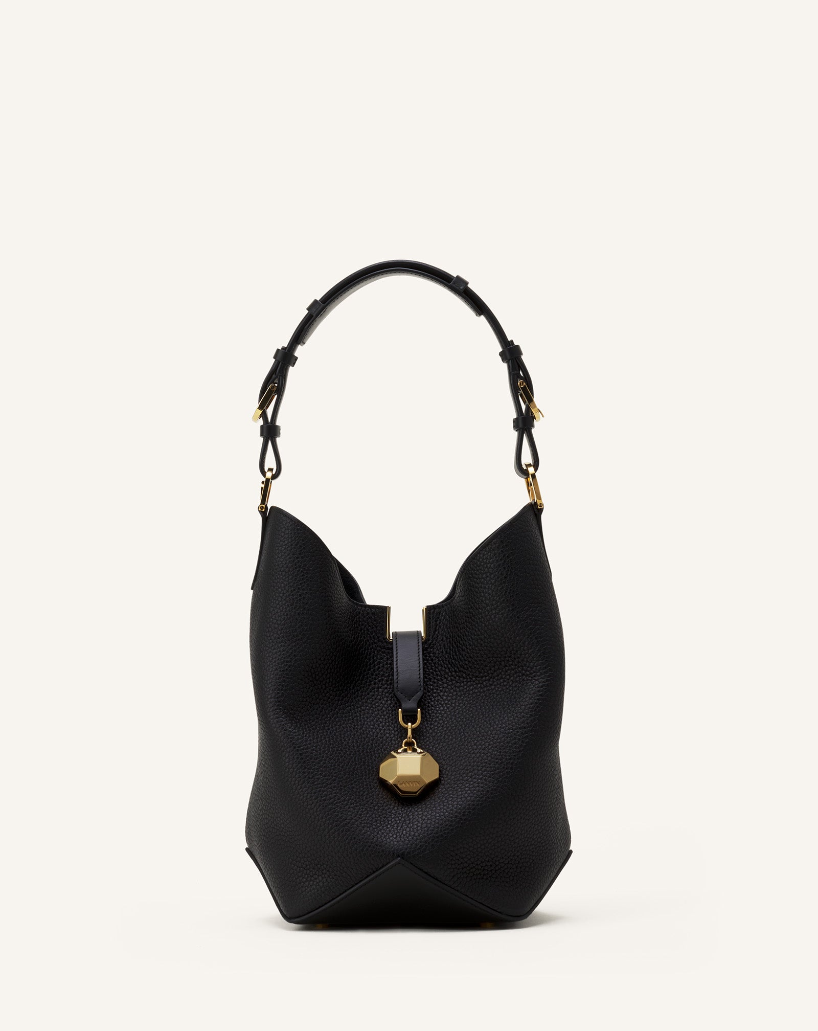 SAC SEAU CATCH BY LANVIN EN CUIR NOIR
