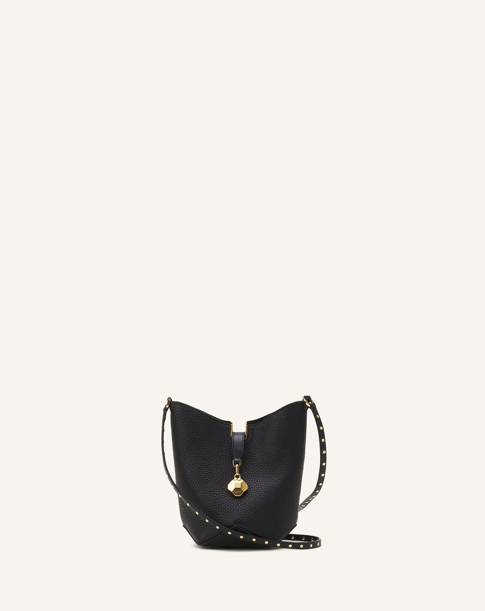 Black Catch Nano By Lanvin Leather Bucket Bag | Lanvin