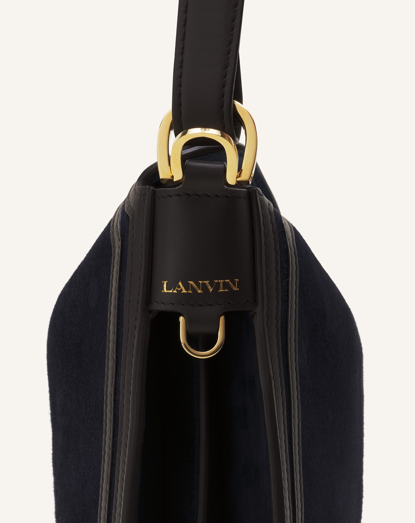 ASYMMETRICAL SUEDE COMPAGNON BAG
