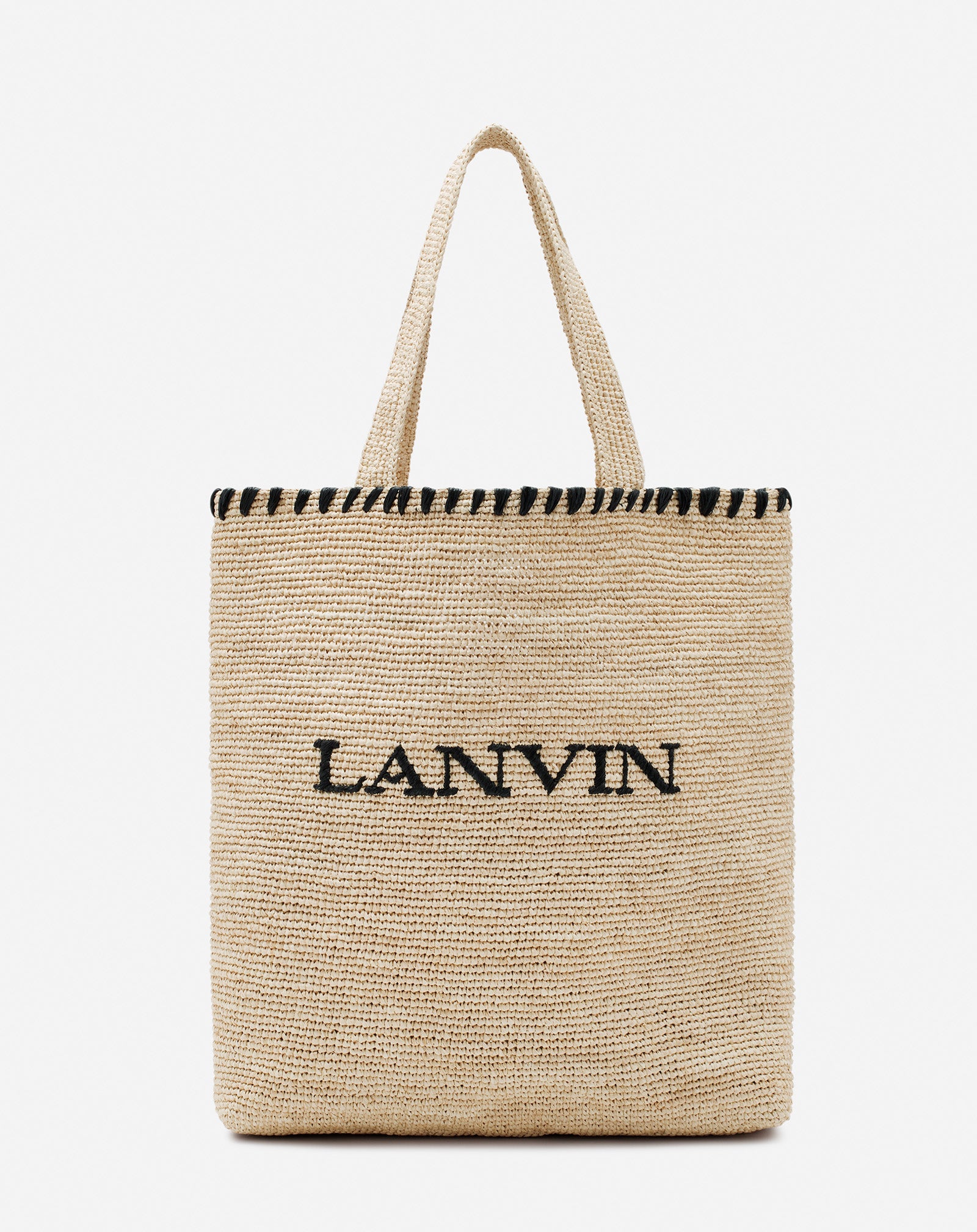 LANVIN RAFFIA TOTE BAG