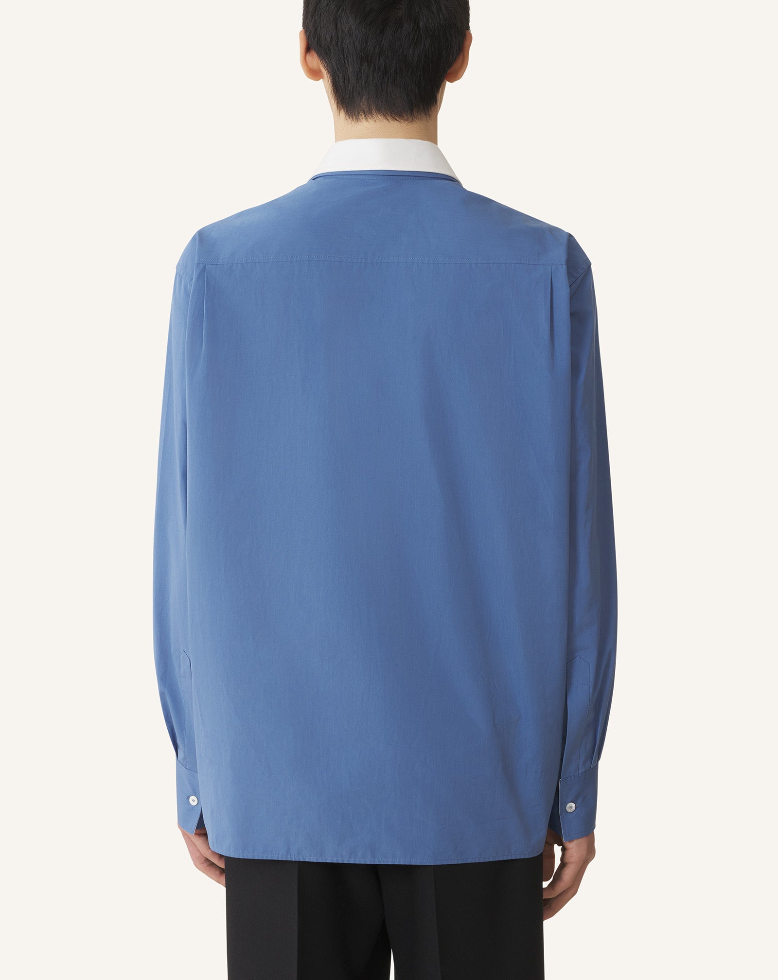 OVERSIZED STRIPED COTTON POPLIN SHIRT