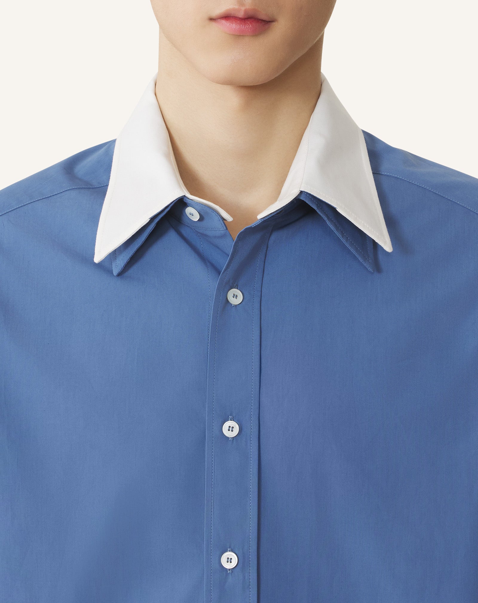OVERSIZED STRIPED COTTON POPLIN SHIRT