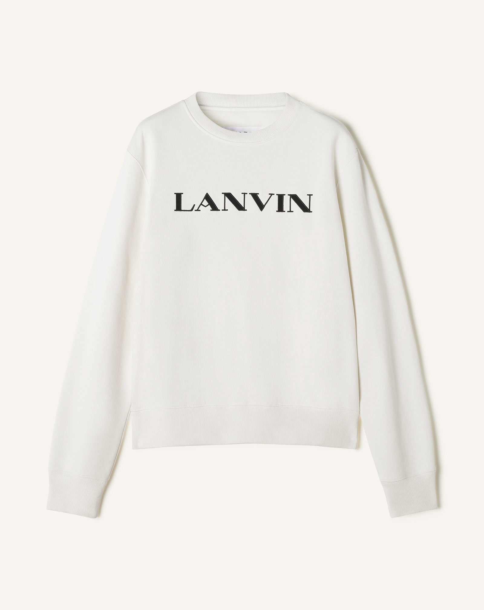 SWEATSHIRT BRODÉ LANVIN EN COTON BLANC