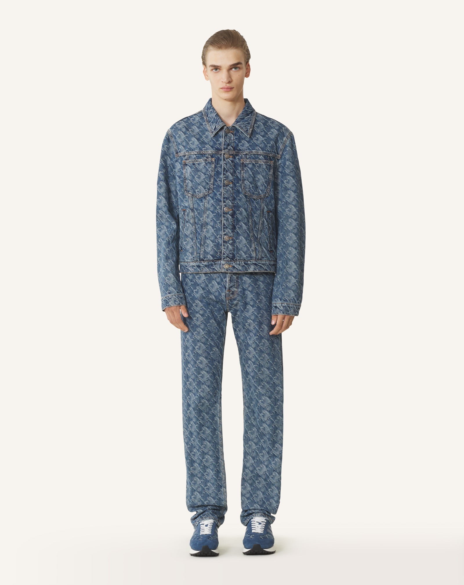 LUNAR YEAR JACQUARD DENIM PANTS