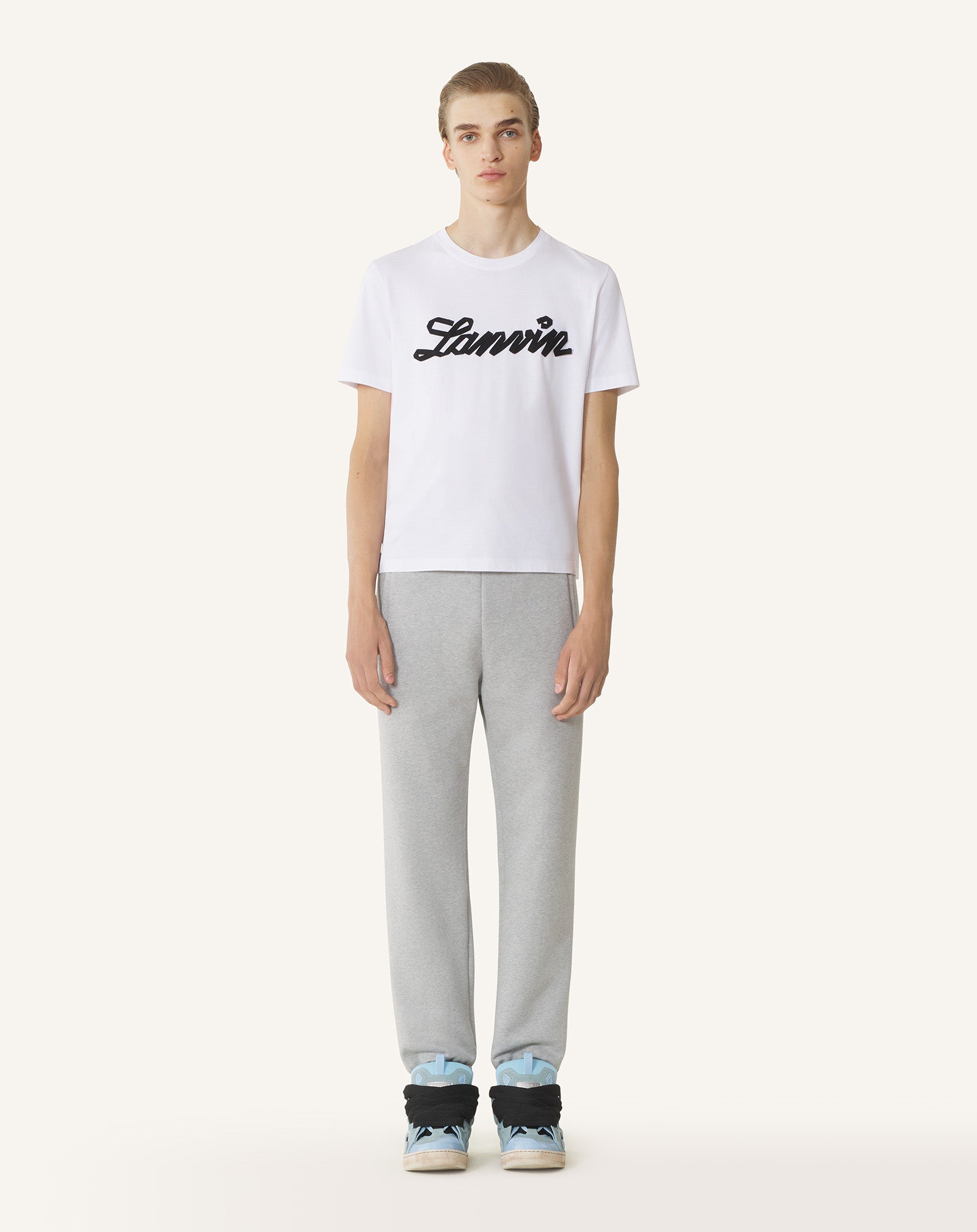 WHITE LANVIN RIBBON T-SHIRT
