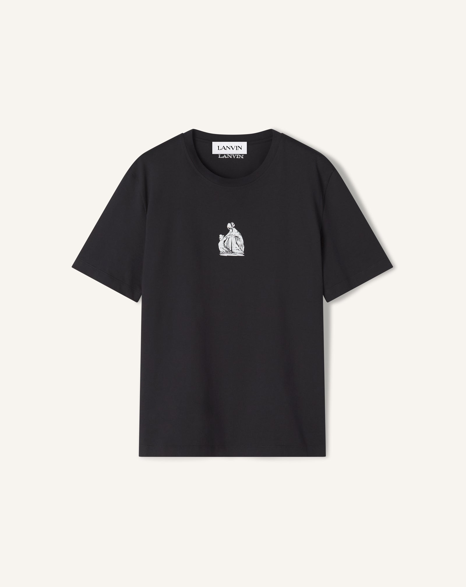 T-SHIRT IMPRIMÉ LA MÈRE ET L'ENFANT NOIR