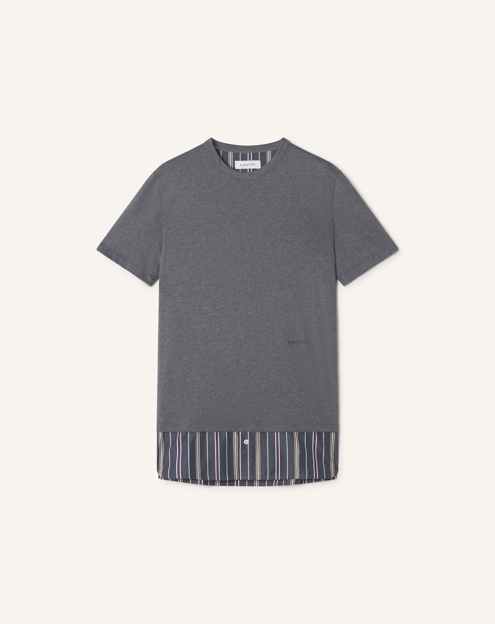 LAYERED T-SHIRT IN COTTON