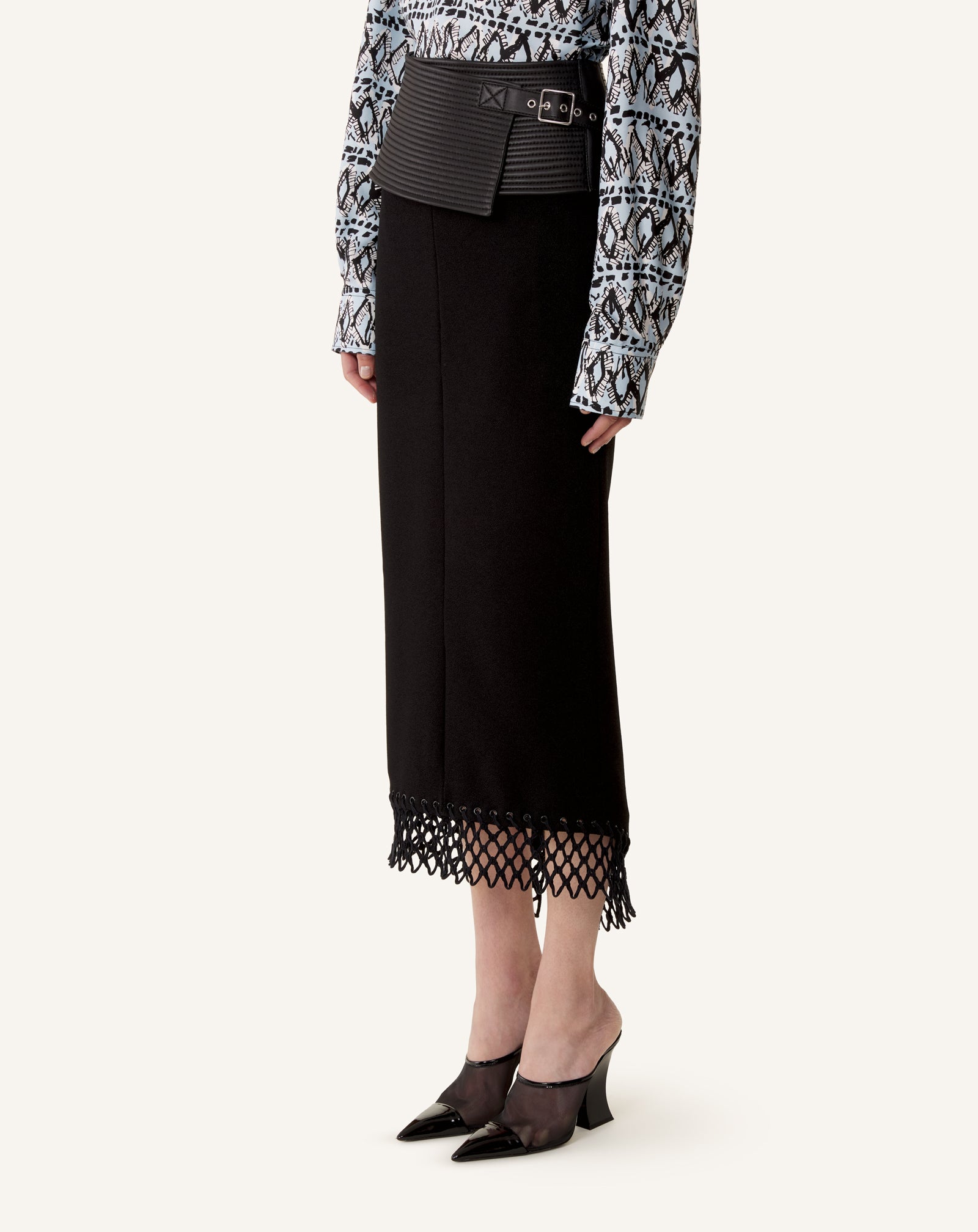 CEINTURE LARGE EN CUIR