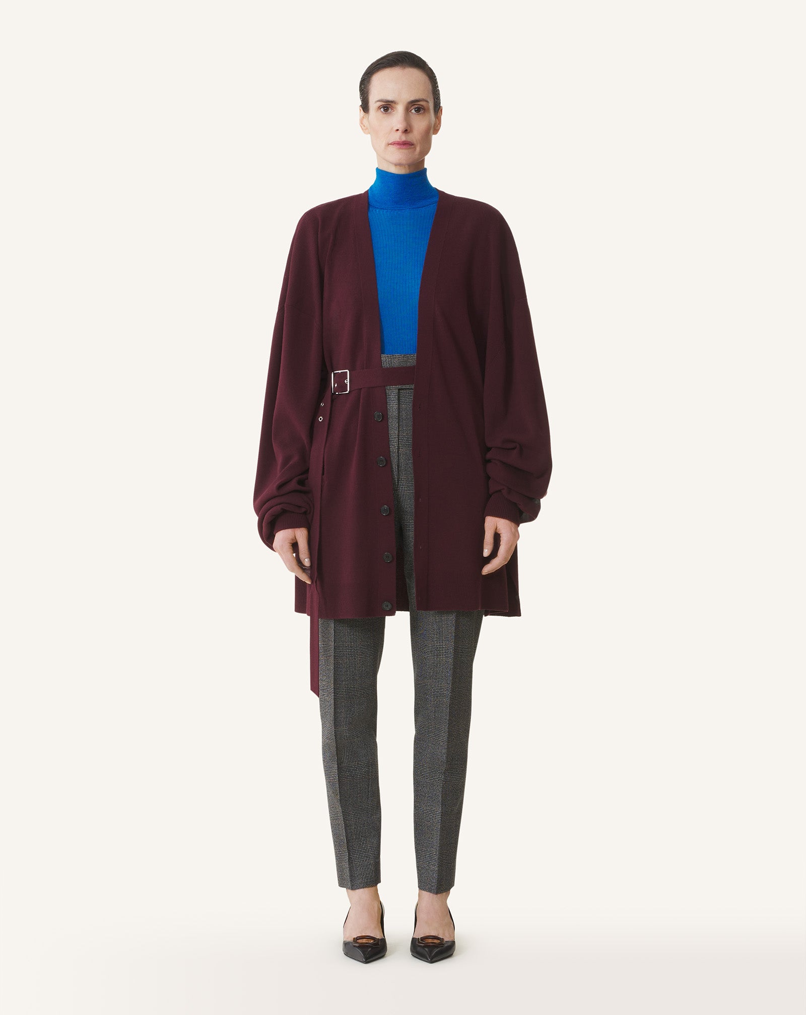 WOOL AND CASHMERE OVERSIZED CARDIGAN