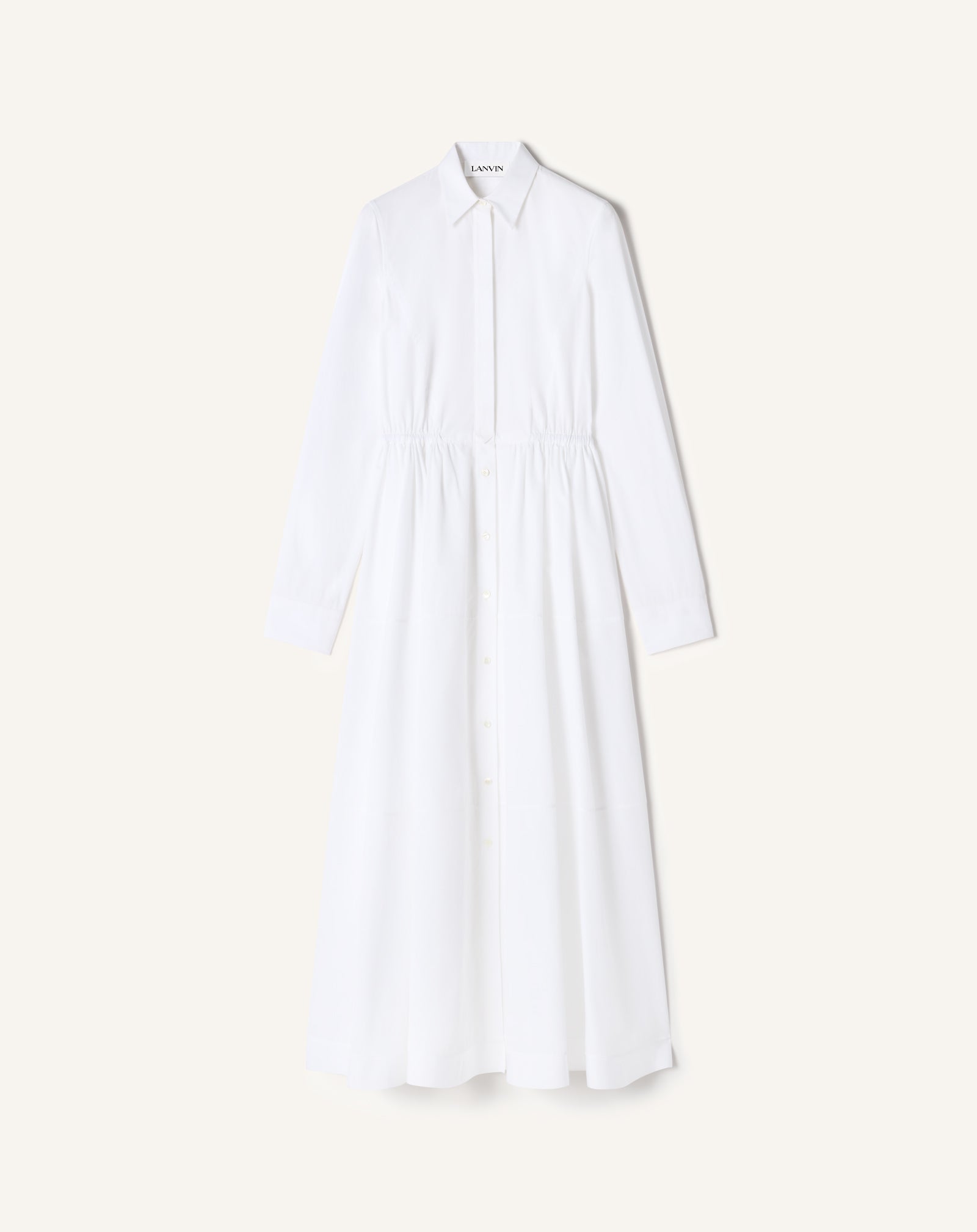 ROBE CHEMISE EN POPELINE DE COTON