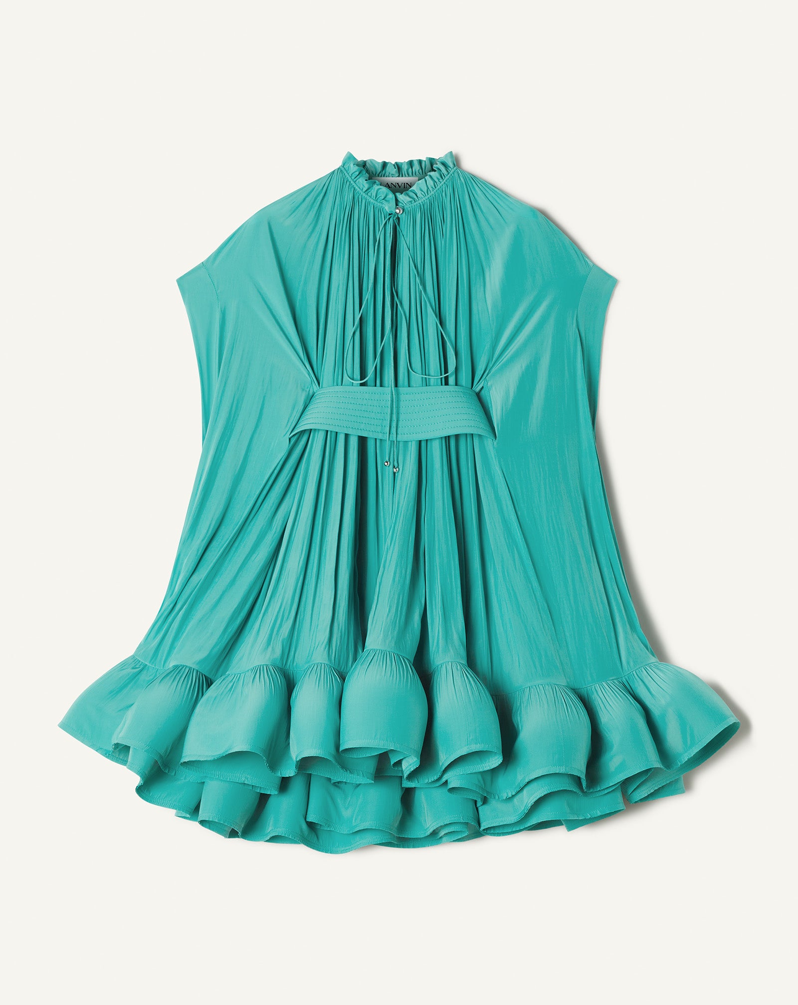SHORT CHARMEUSE DRESS