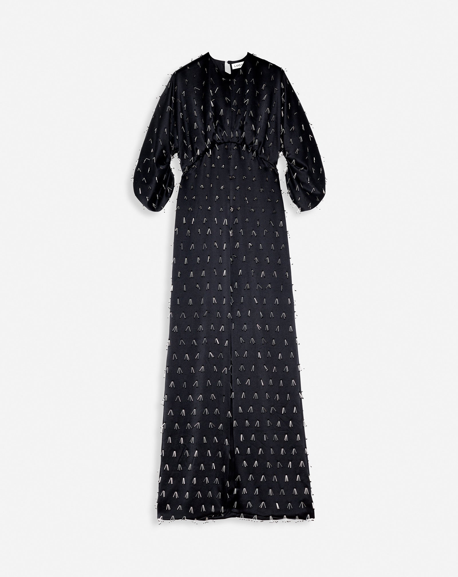 green emerald velvet dress Black Long Embroidered Dress