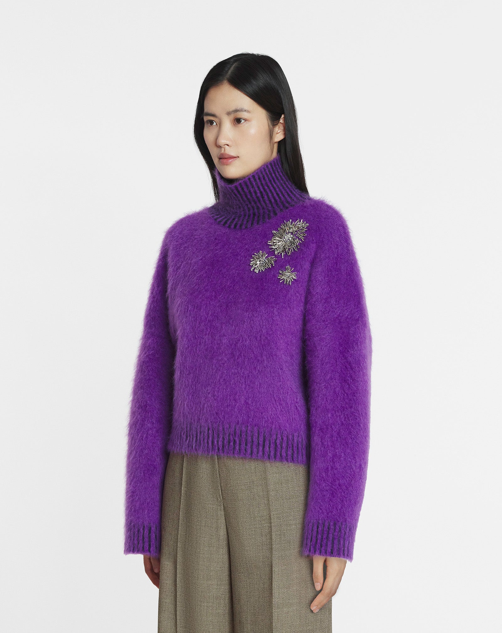 BRUSHED MOHAIR SWEATER
