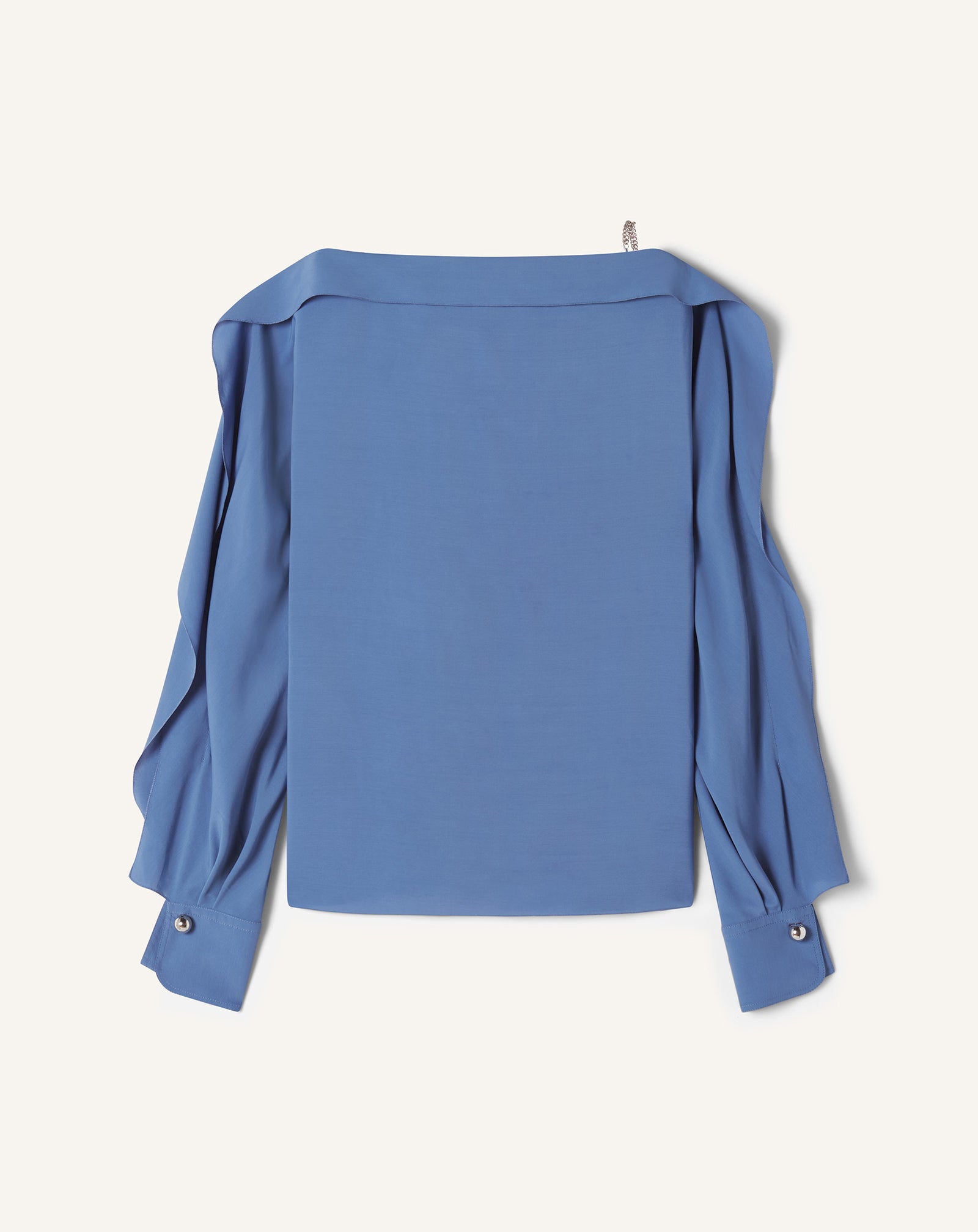 LONG-SLEEVED TOP IN CREPE DE CHINE