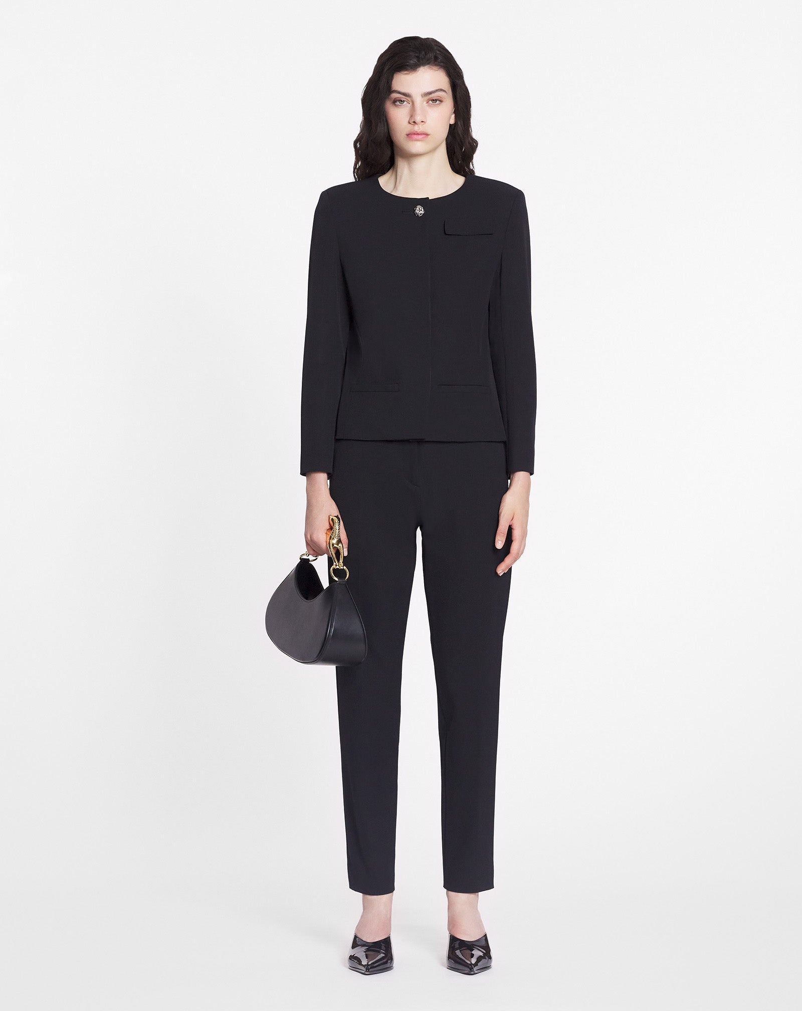 BLACK CIGARETTE PANTS