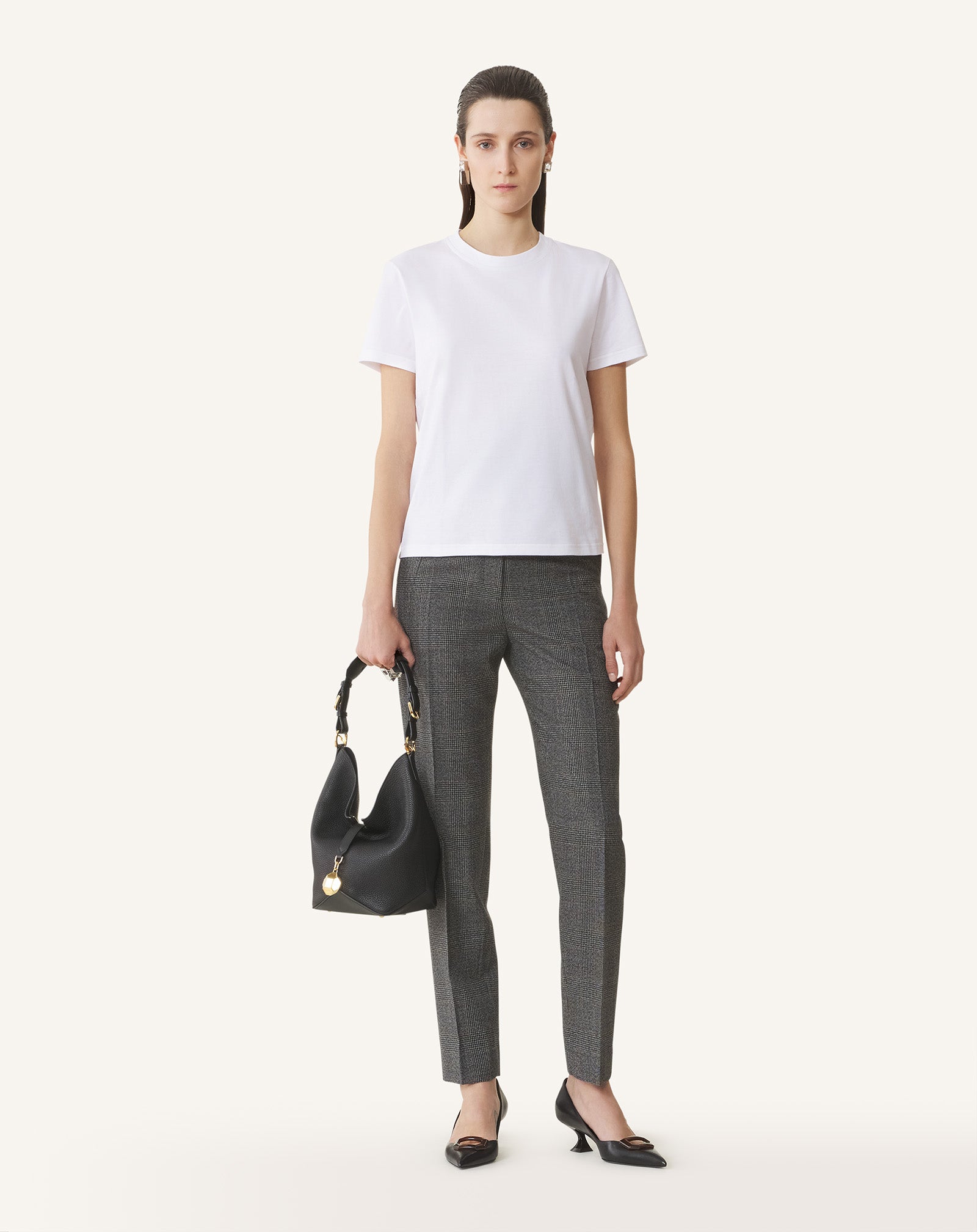 COTTON T-SHIRT WITH RIBBON DETAIL