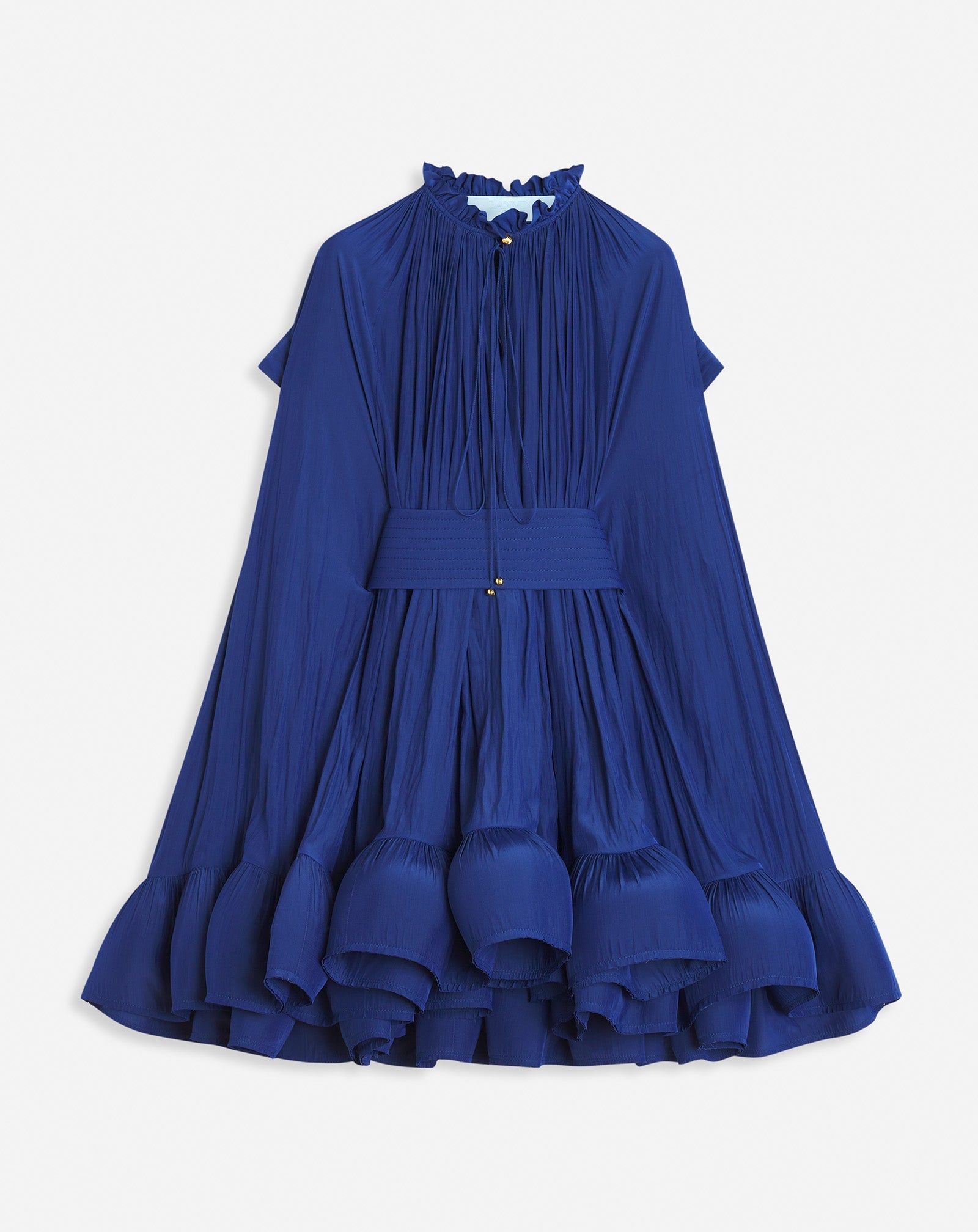 Blue Short Charmeuse Dress
