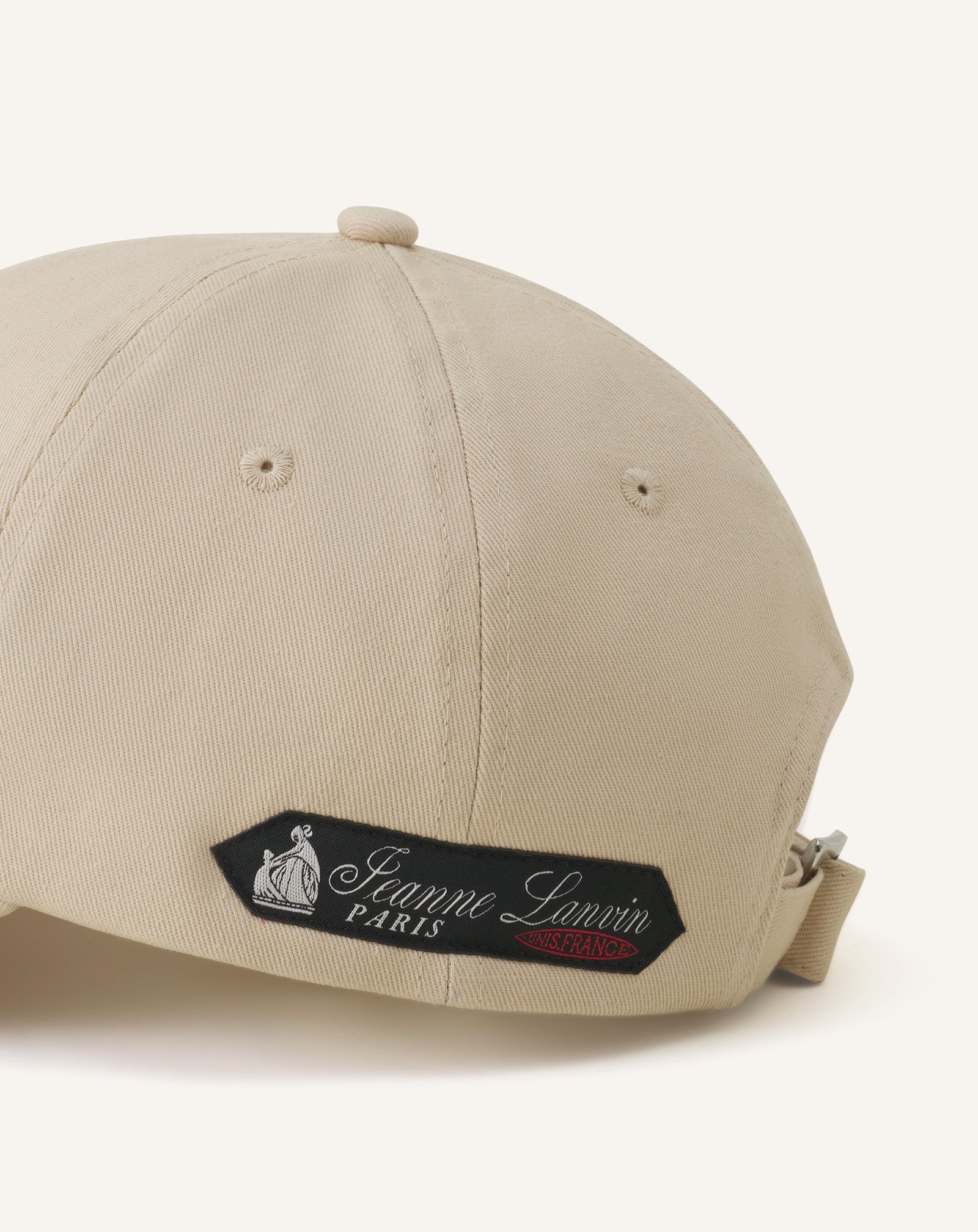 WHITE LANVIN LABEL COTTON CAP