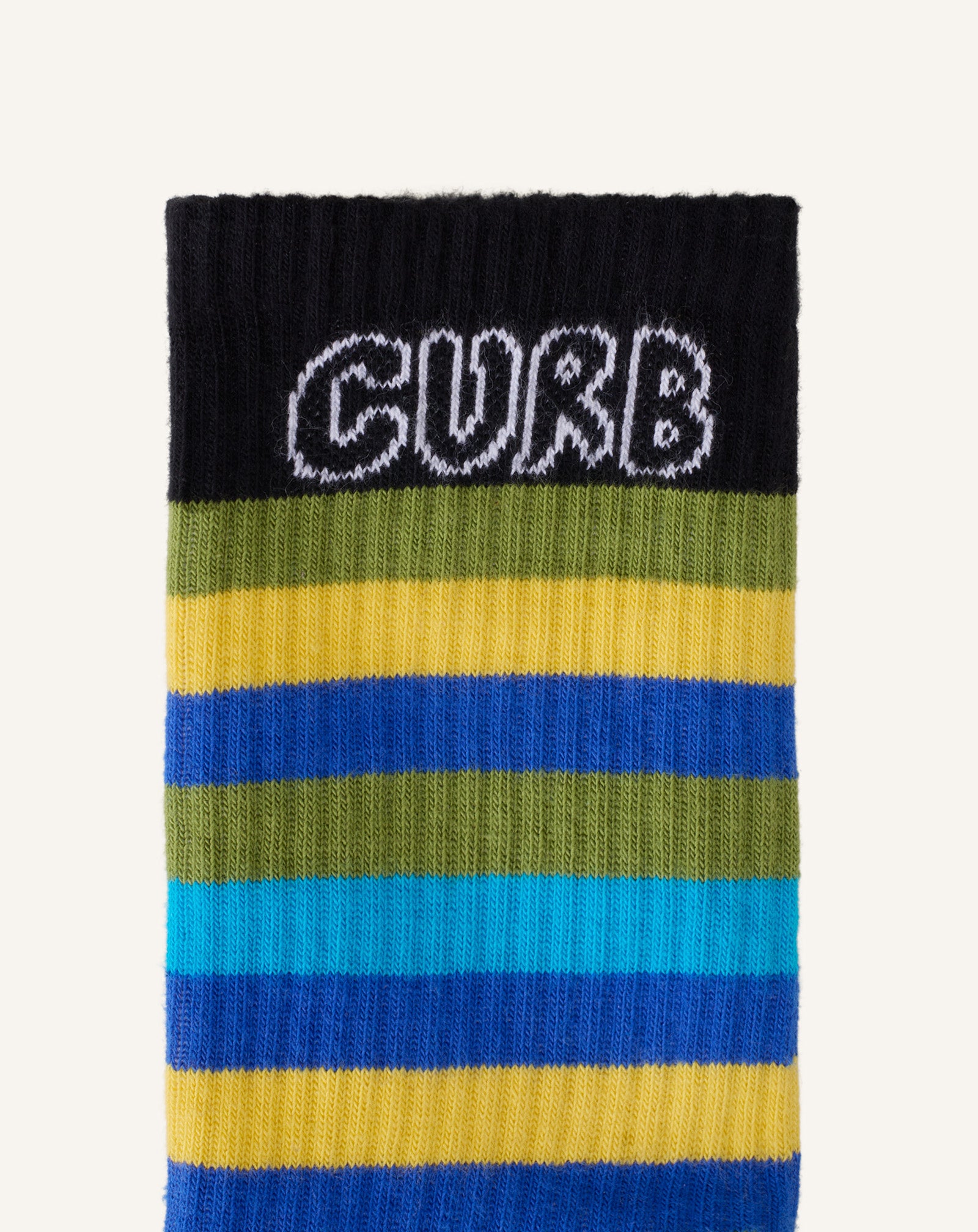 CHAUSSETTES RAYÉES CURB EN COTON