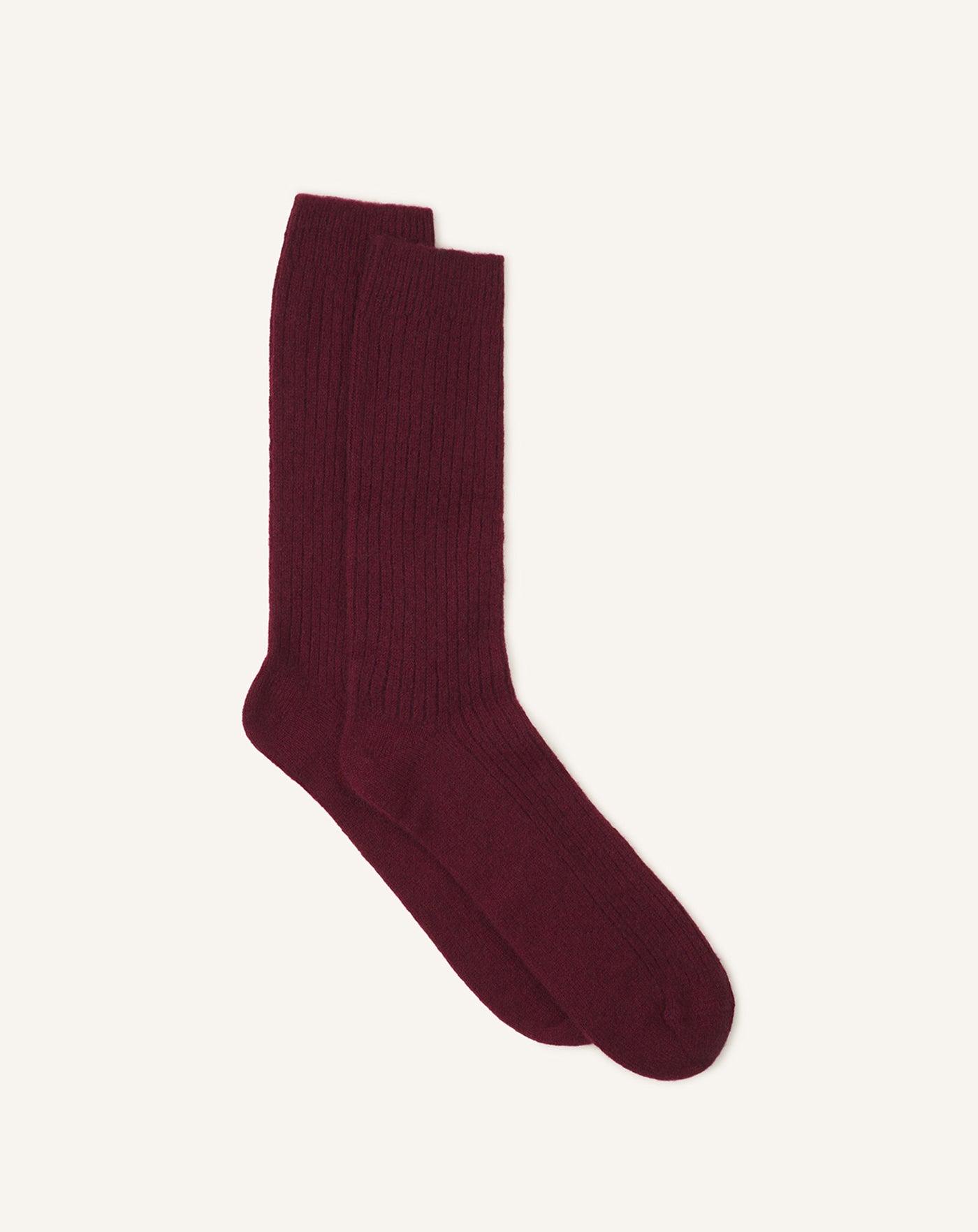 CHAUSSETTES LANVIN EN CACHEMIRE ROUGE