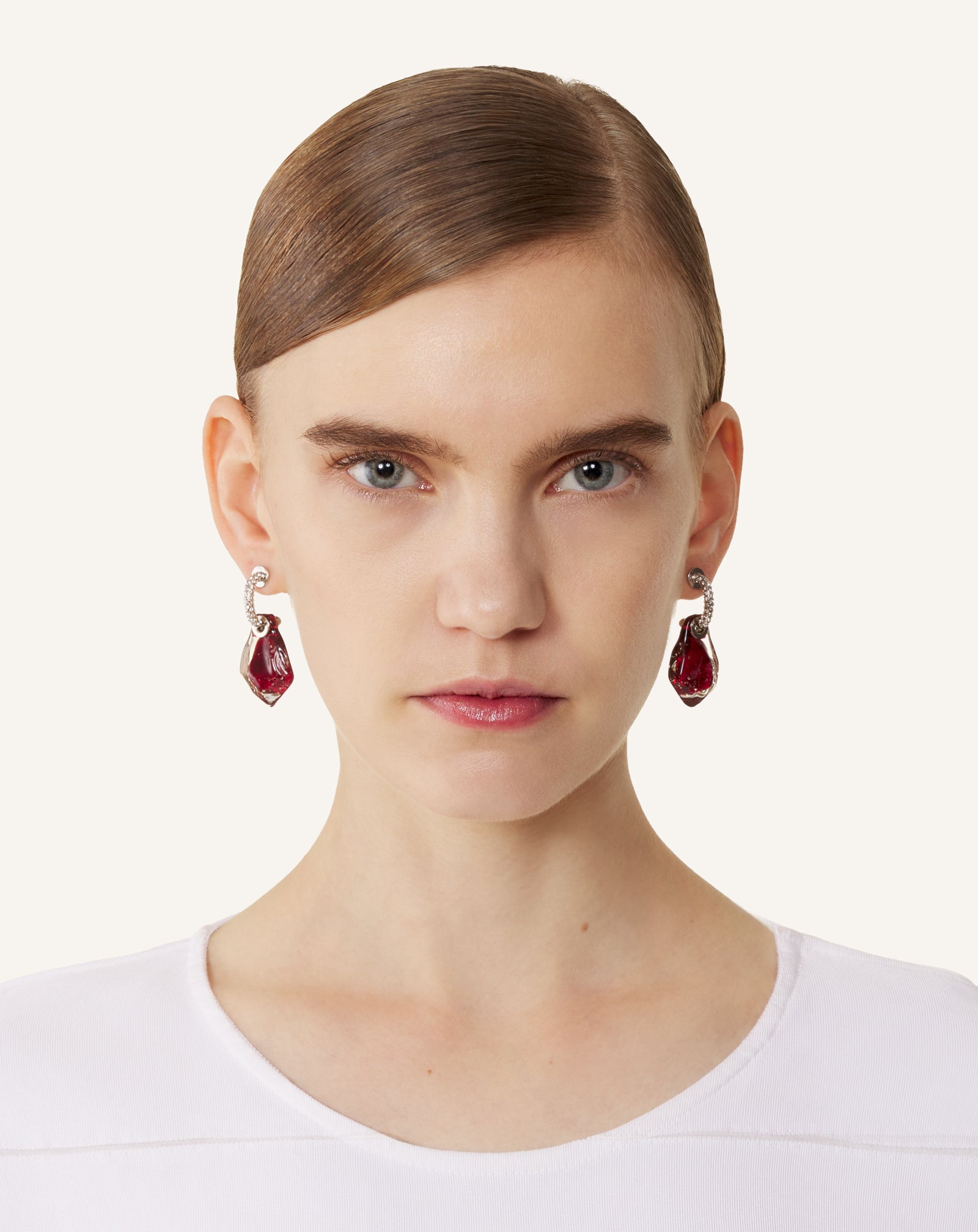 RED AURORE EARRINGS