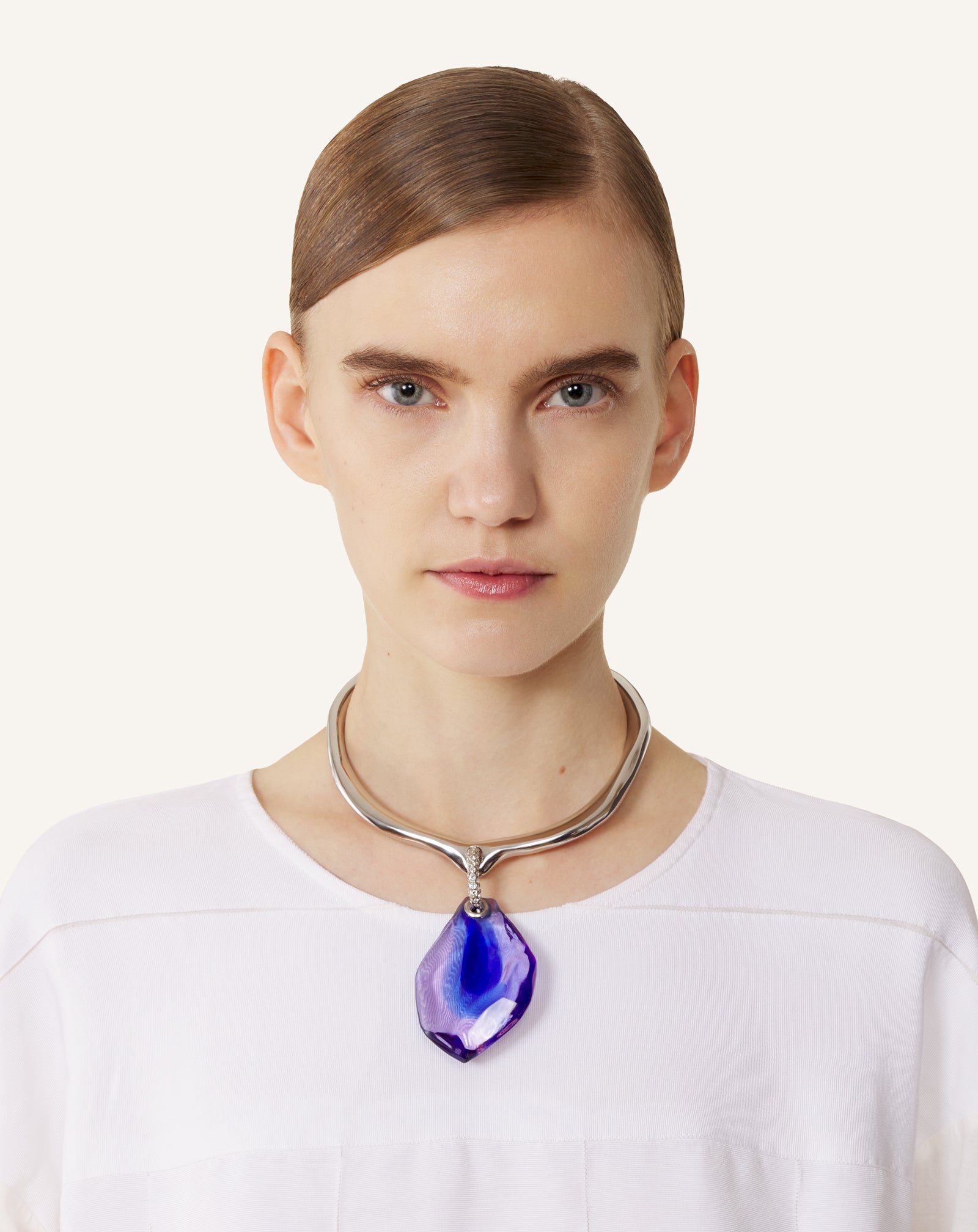 COLLIER AURORE VIOLET