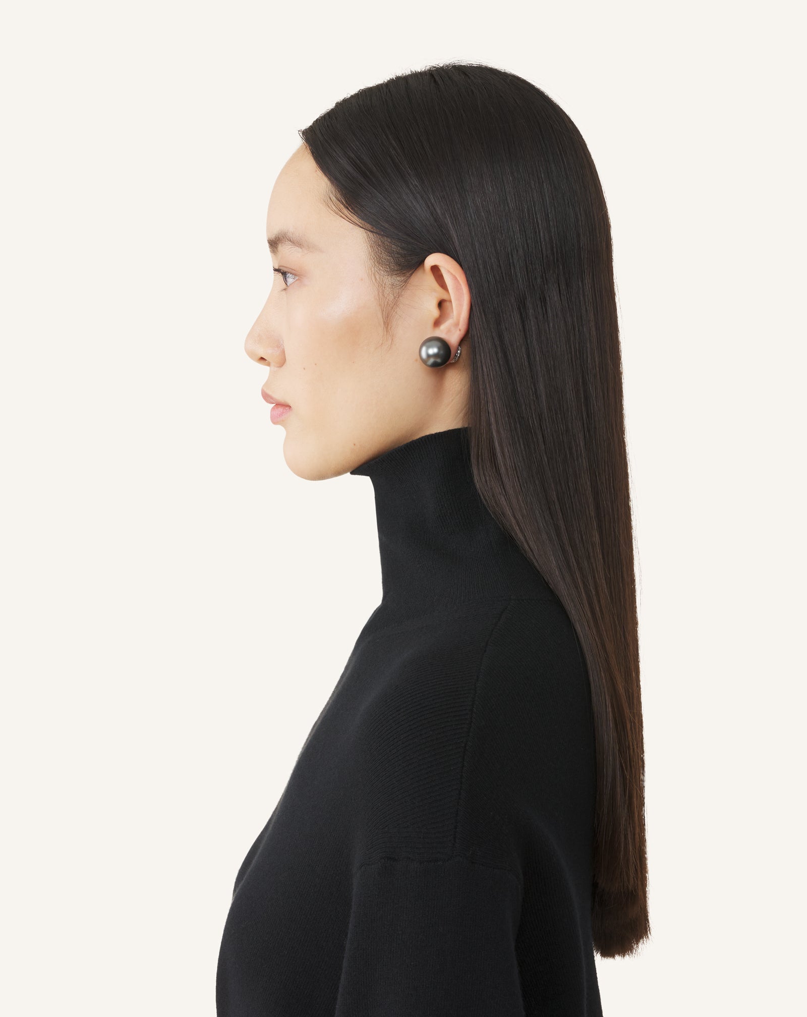 SILVER LES PERLES BY LANVIN EARSTUDS