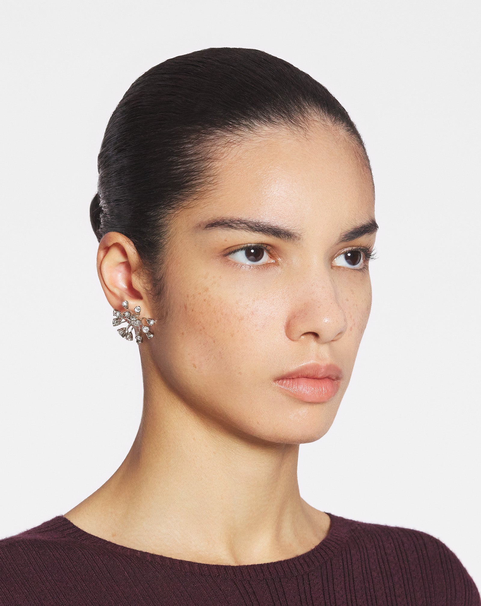 SILVER TRAVIATA BY LANVIN EARRINGS