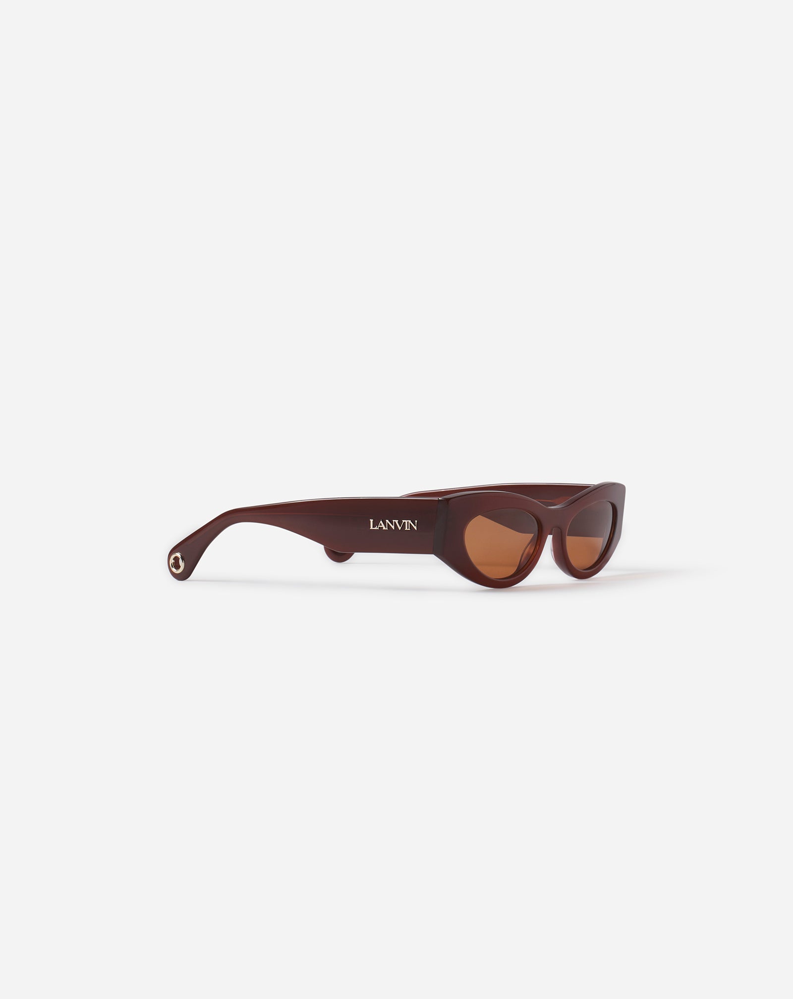LUNETTES DE SOLEIL LOGO LANVIN MARRON