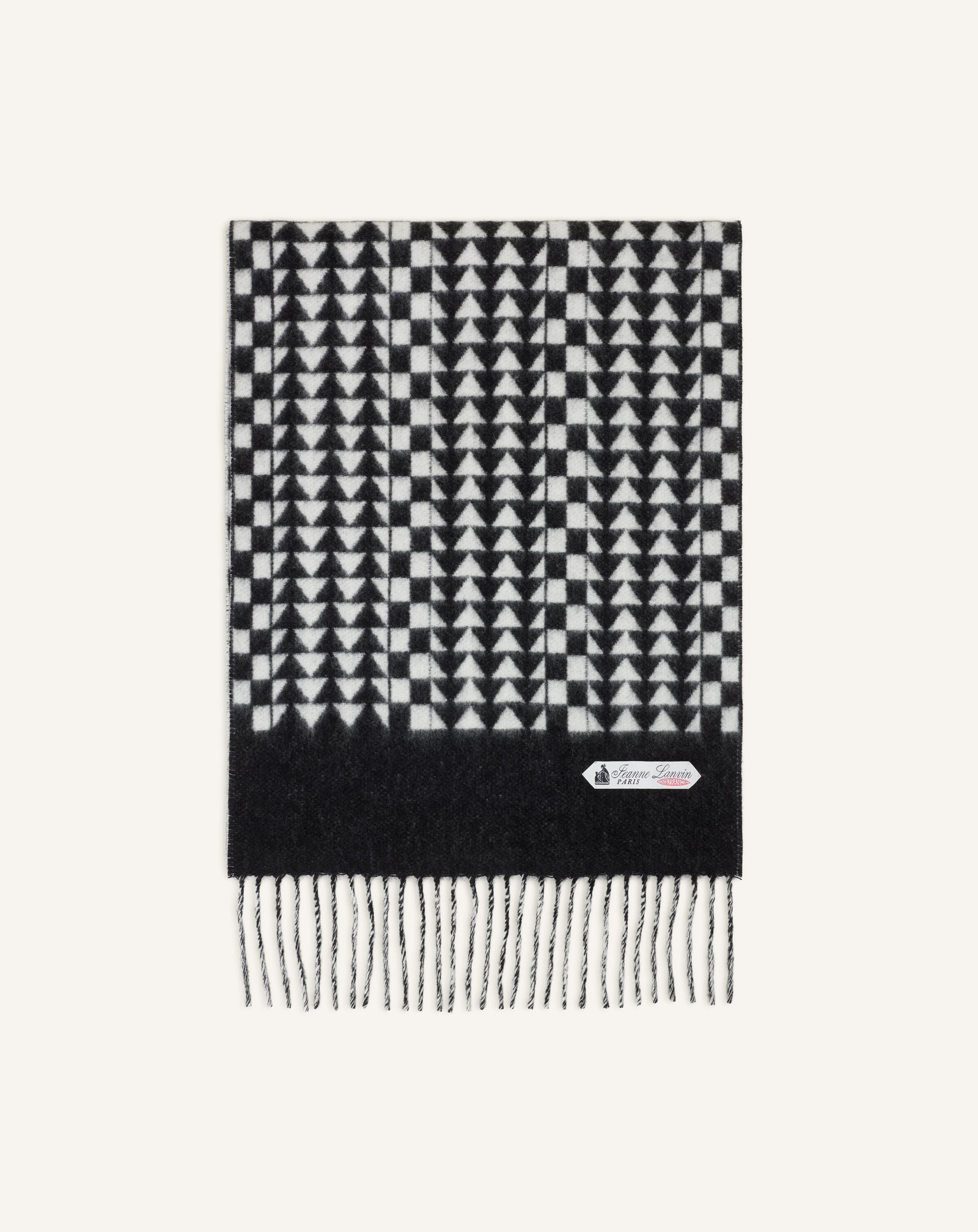 ÉCHARPE ARTDECO EN CACHEMIRE GRIS