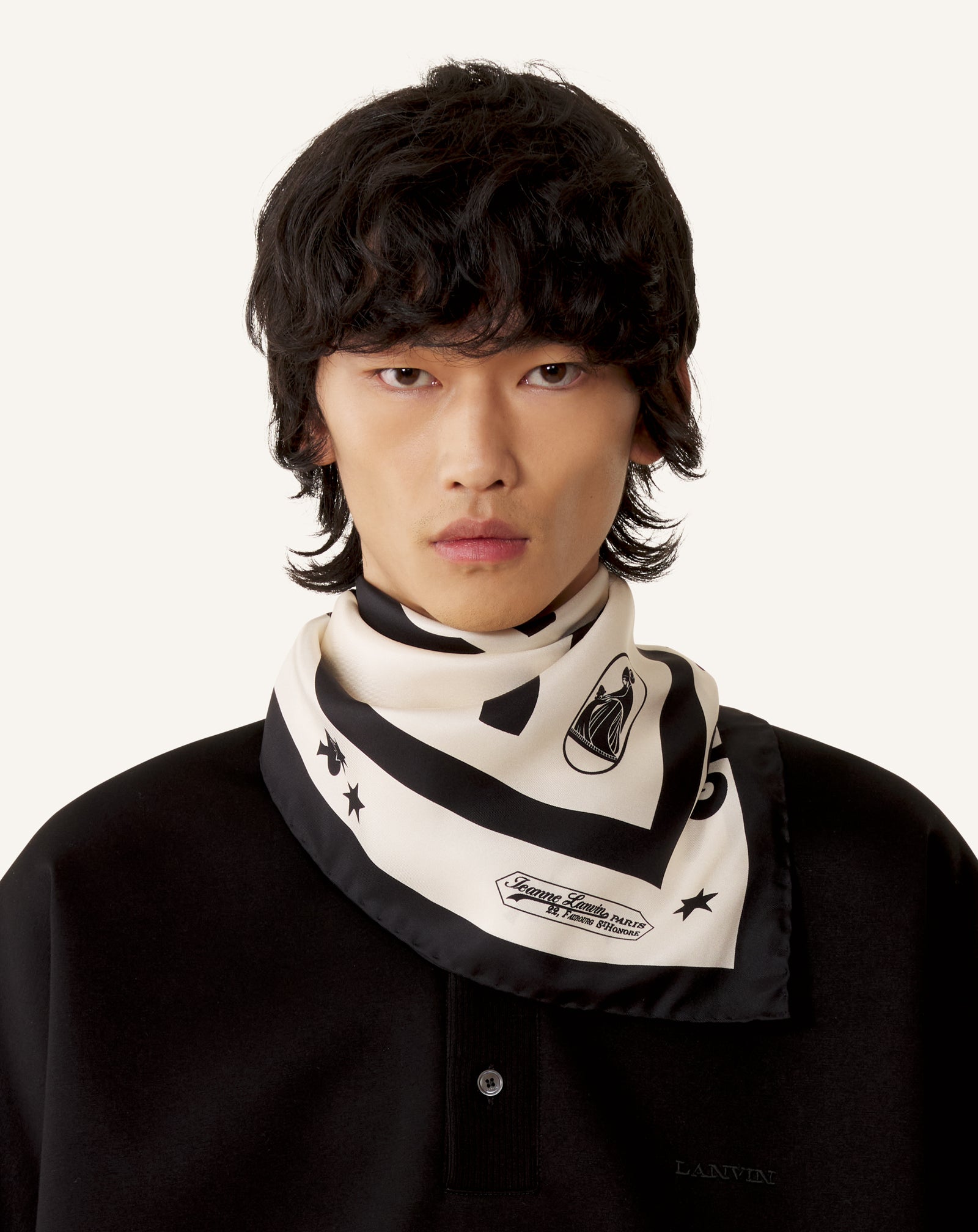 LUNAR YEAR PRINT SILK SCARF