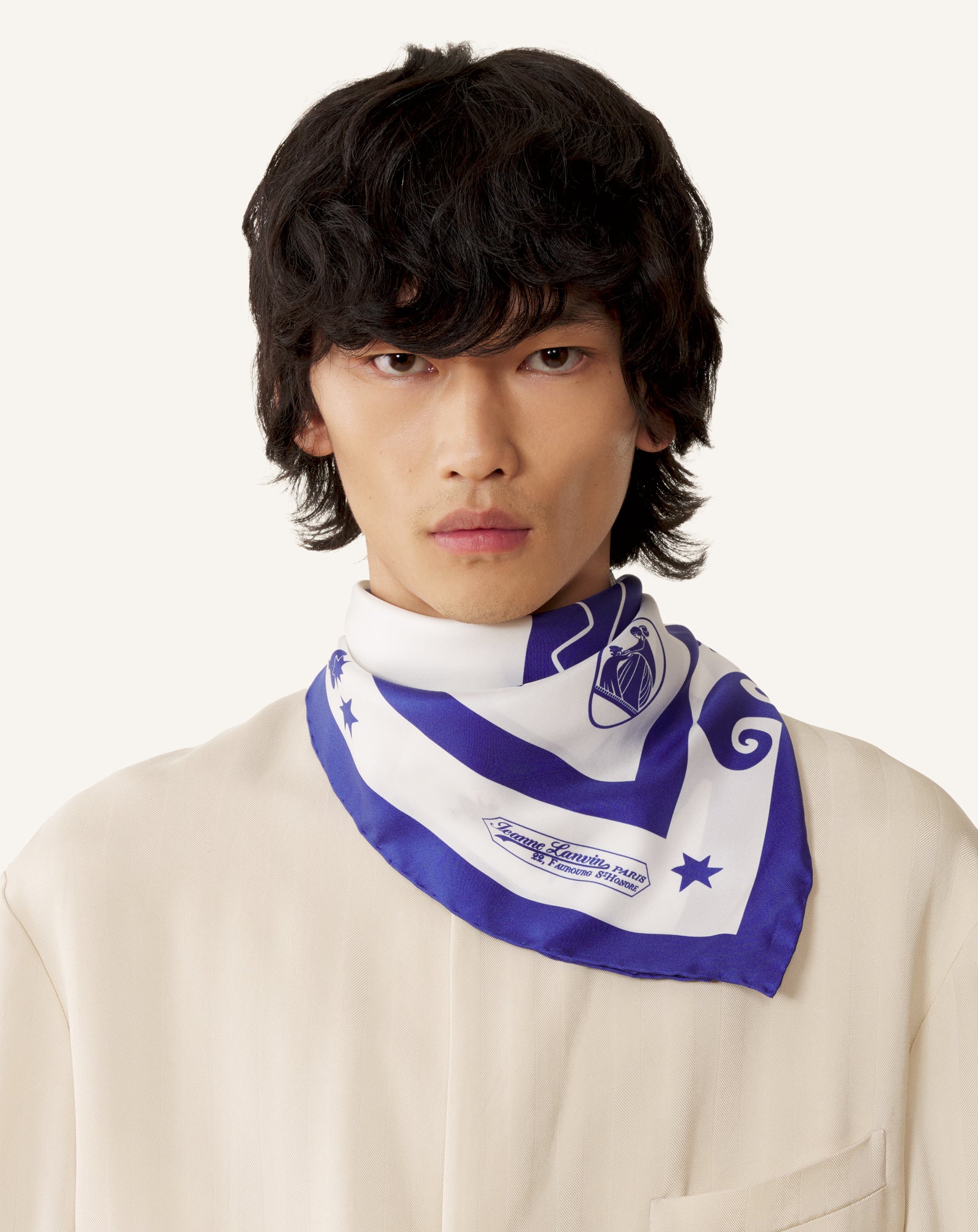 LUNAR YEAR PRINT SILK SCARF